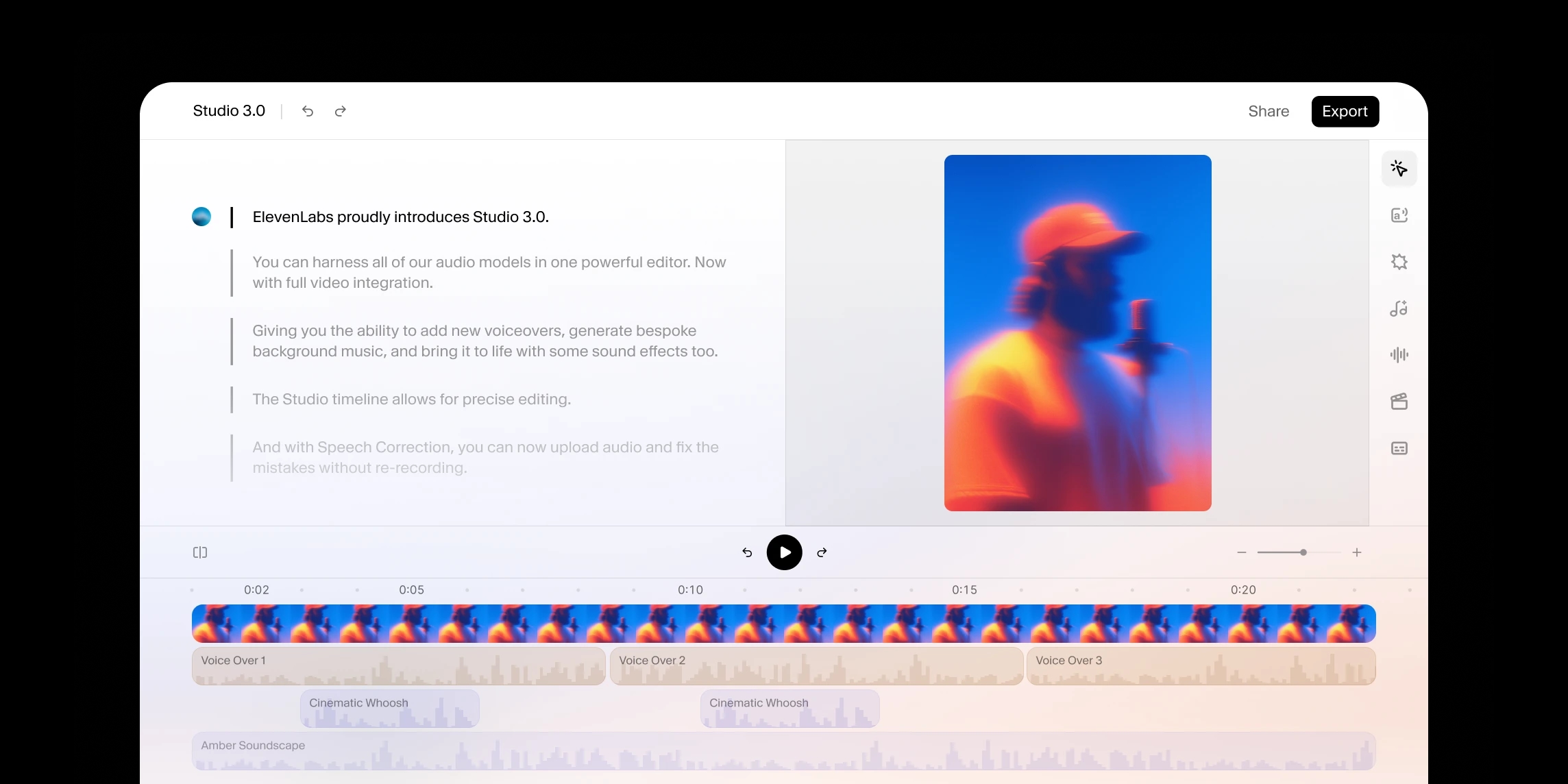 Studio video editor