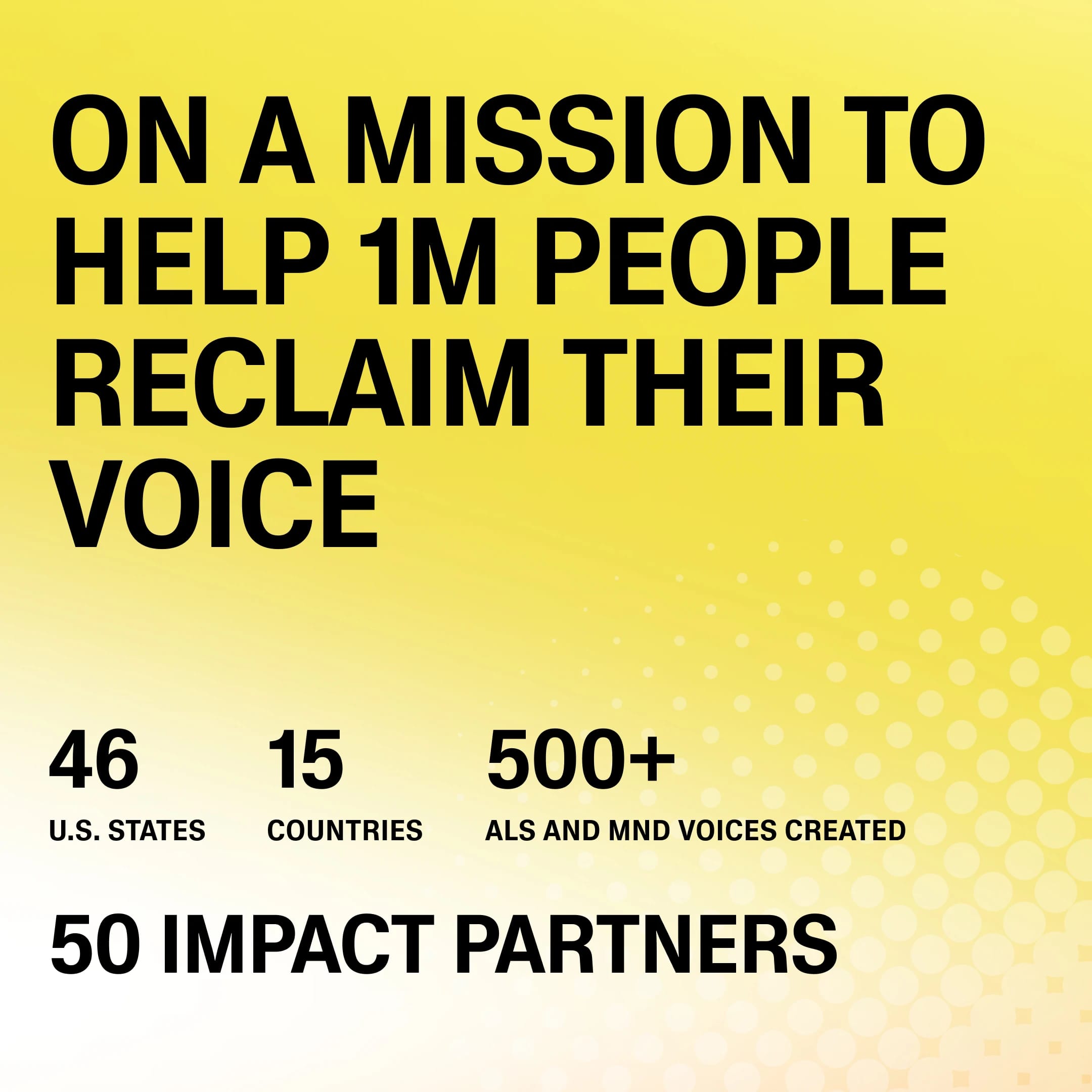 On a mission to help im people reclaim their voice.