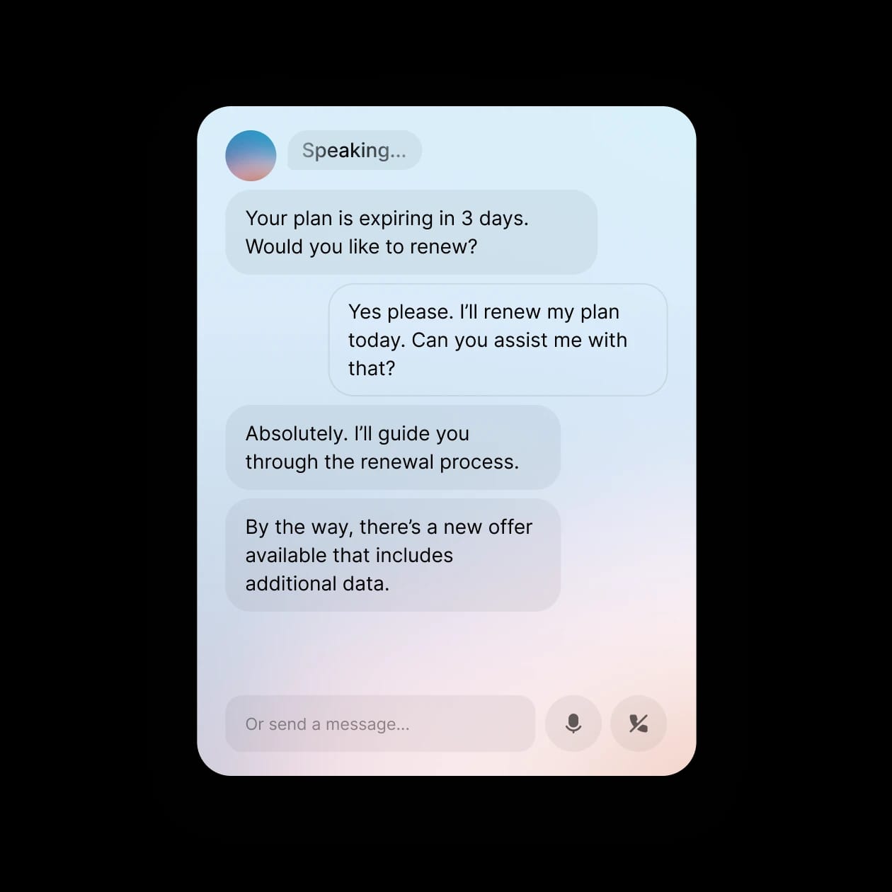 Plan upgrade AI chat
