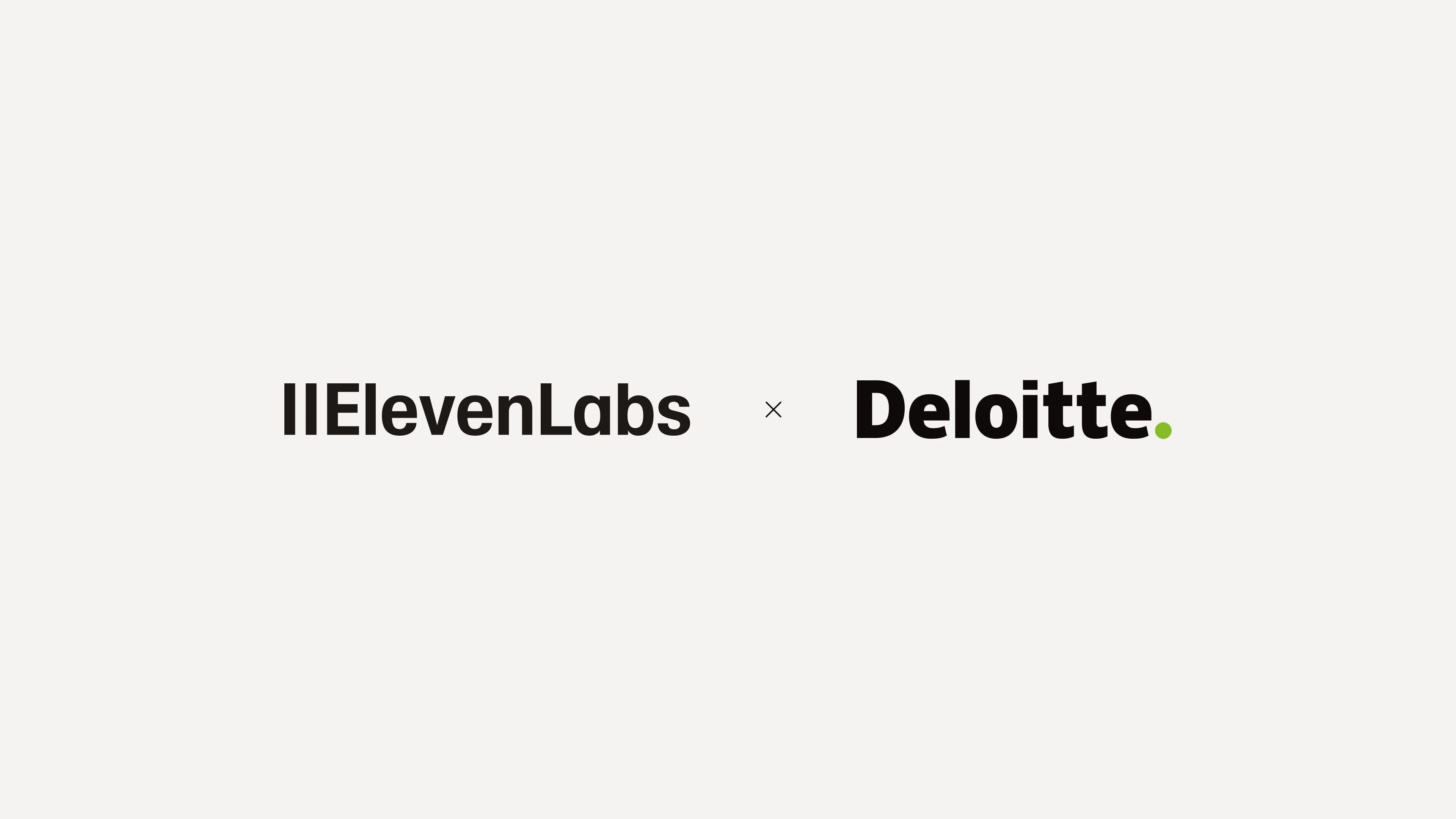 ElevenLabs and Deloitte logos