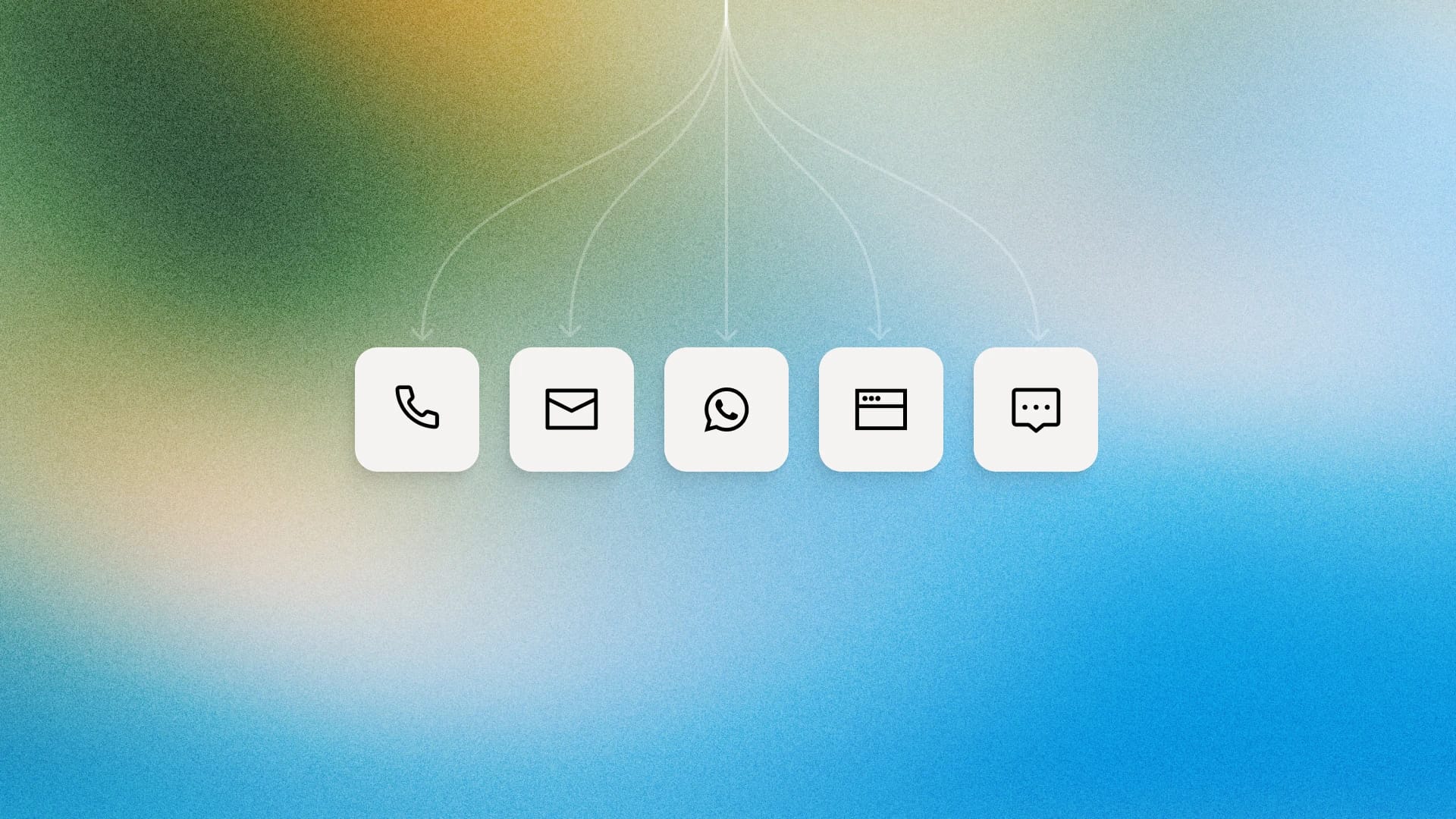 Communication options: phone, email, WhatsApp, browser, and message.