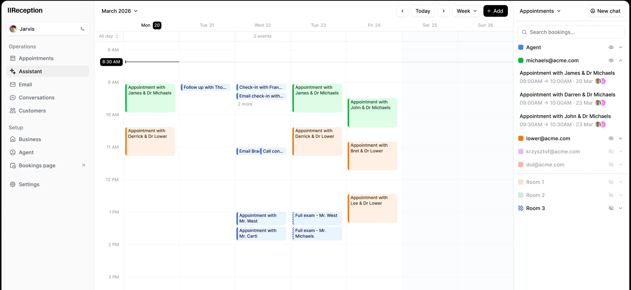 ElevenAgents scheduling UI