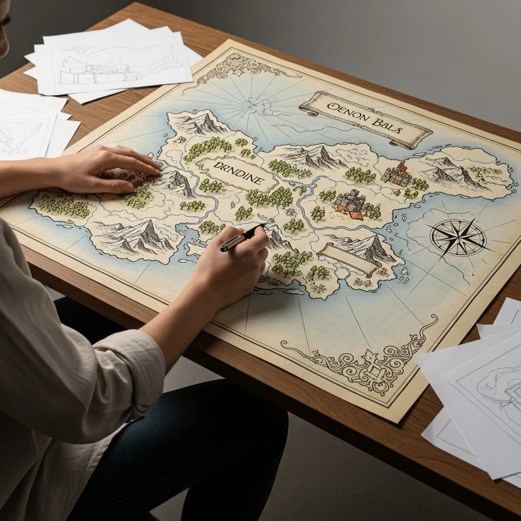 AI-Powered fantasy map generator - Hero