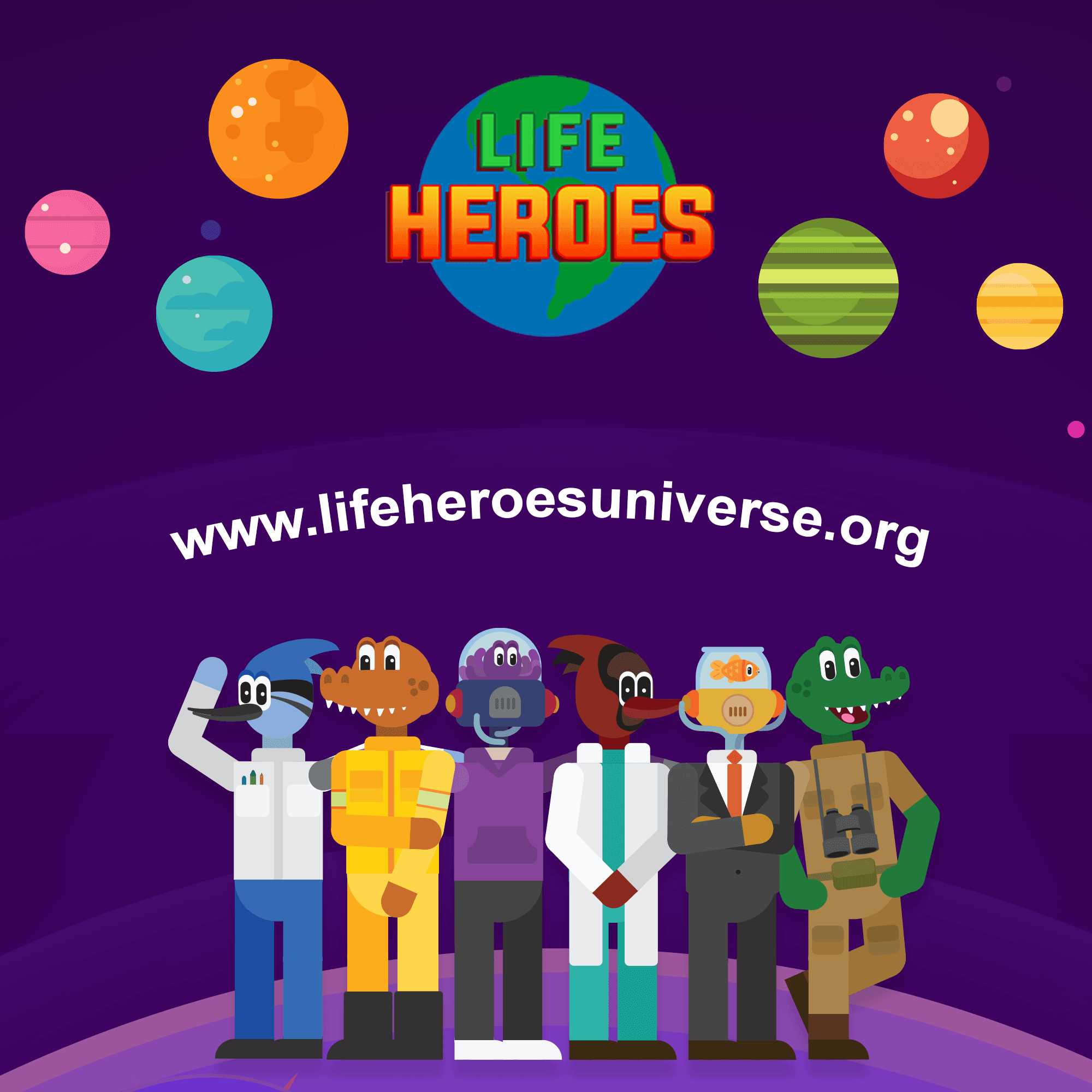 Life Heroes Universe flyer