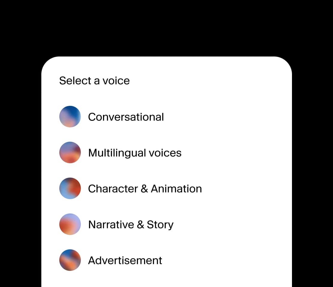 Select a voice