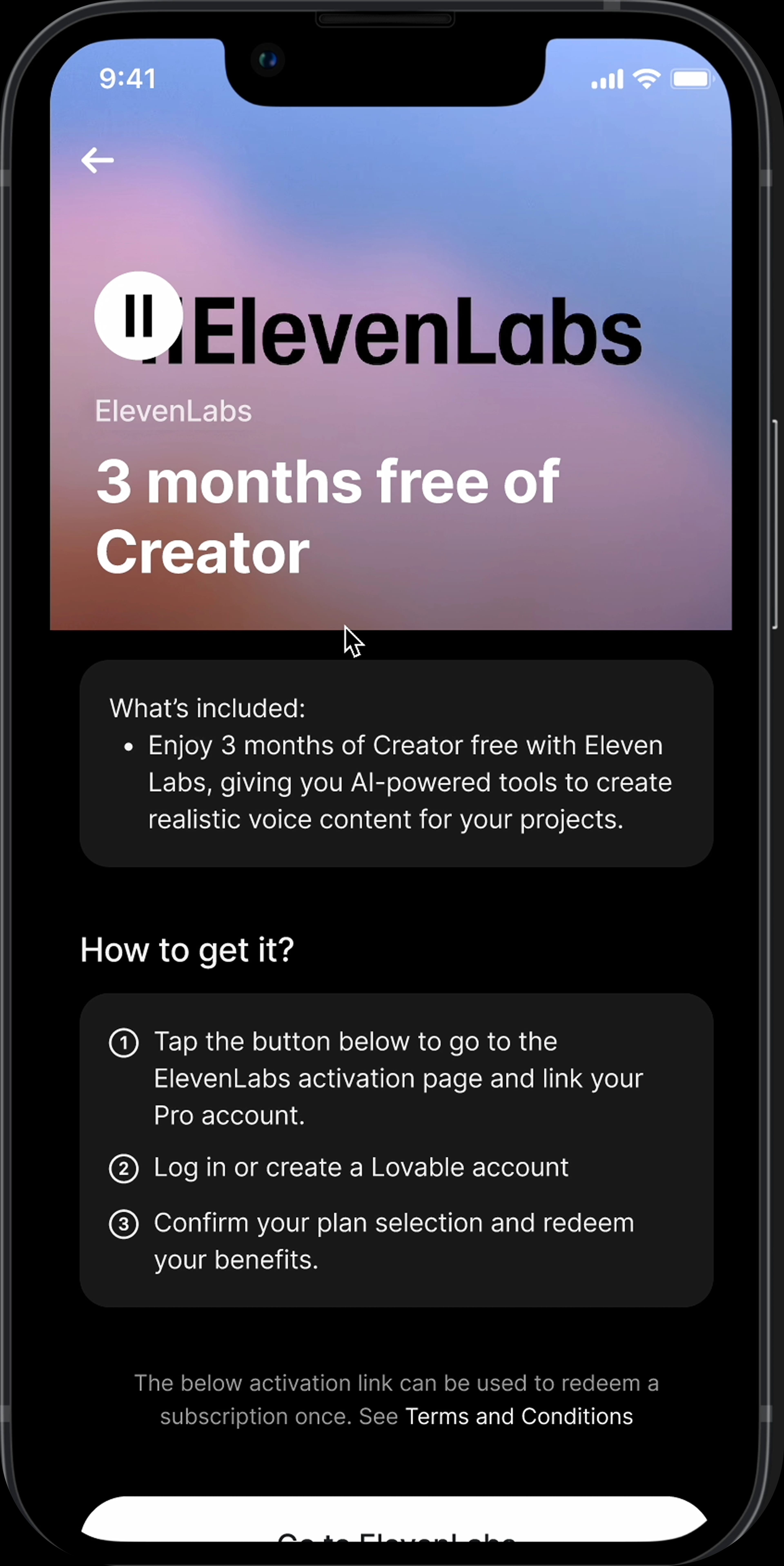 Revolut app featuring ElevenLabs