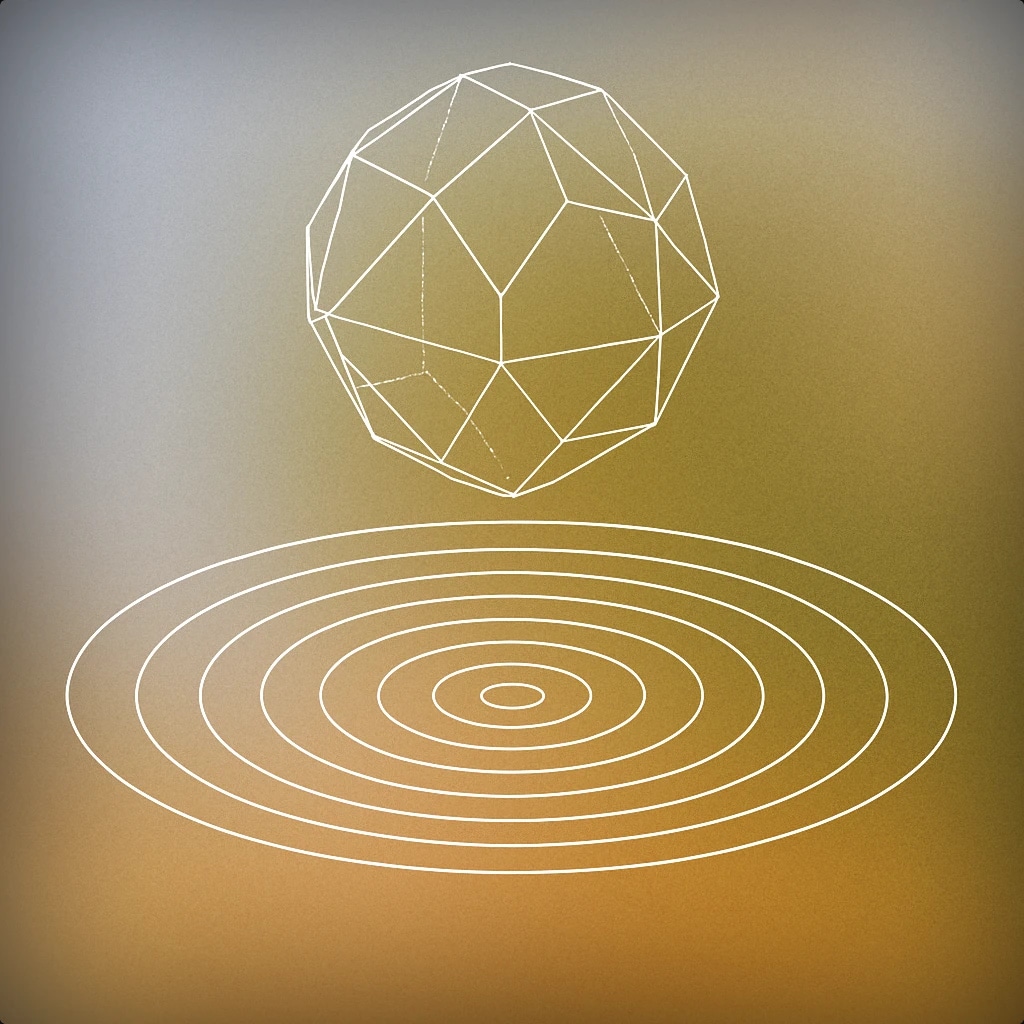 Cover of A floating crystal orb emitting gentle, concentric sound ripples for Magic sound effects