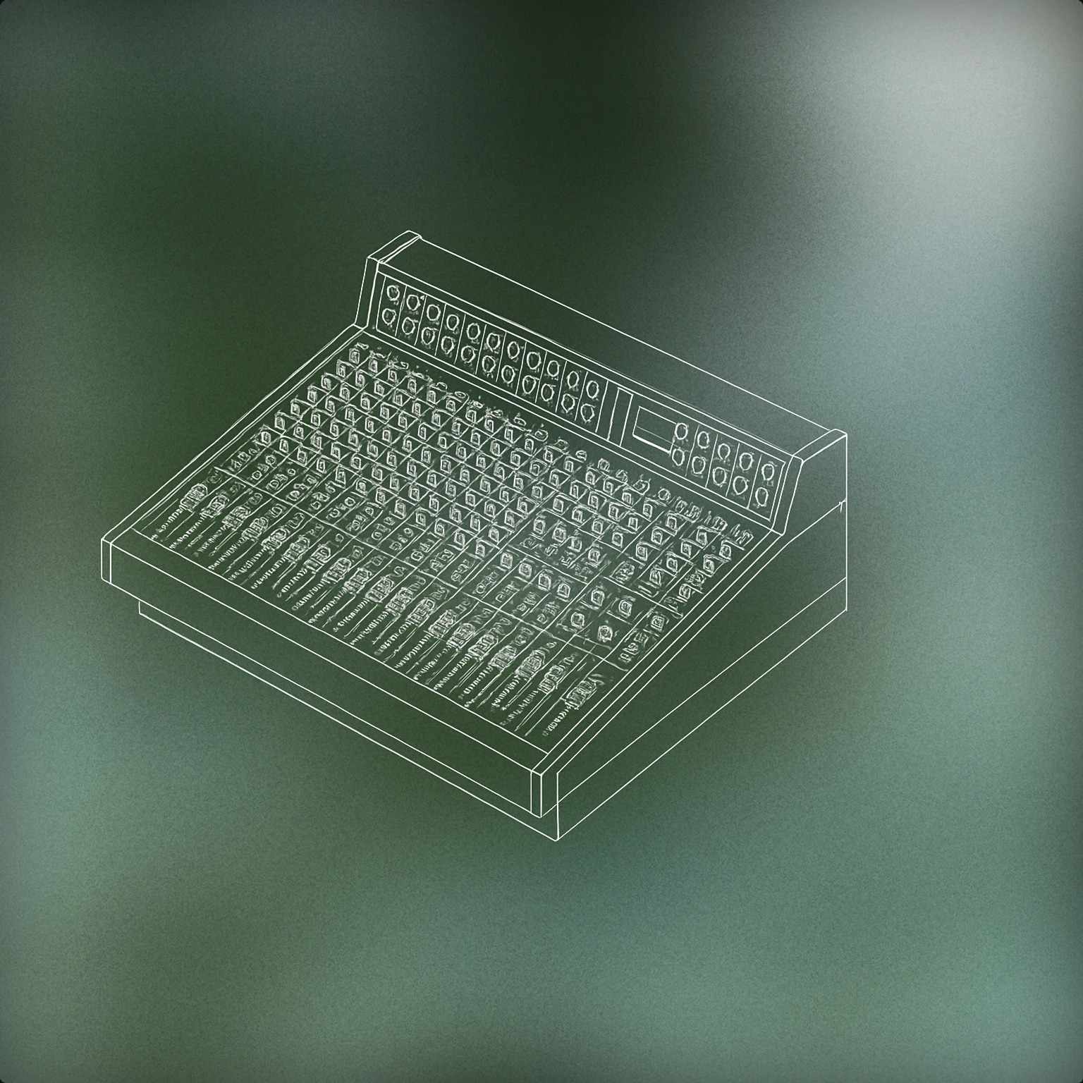 Cover of Mixing console desk for Studio sound effects