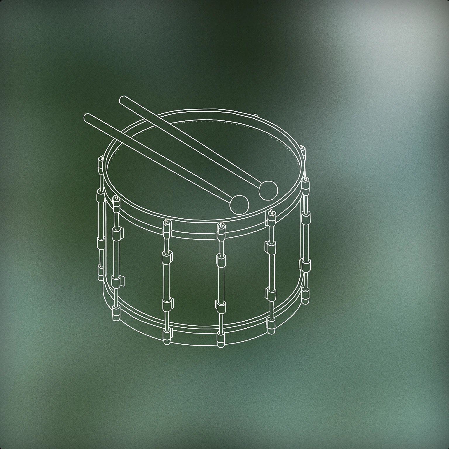 Cover of A stylized drum with two mallets resting on top for Circus sound effects