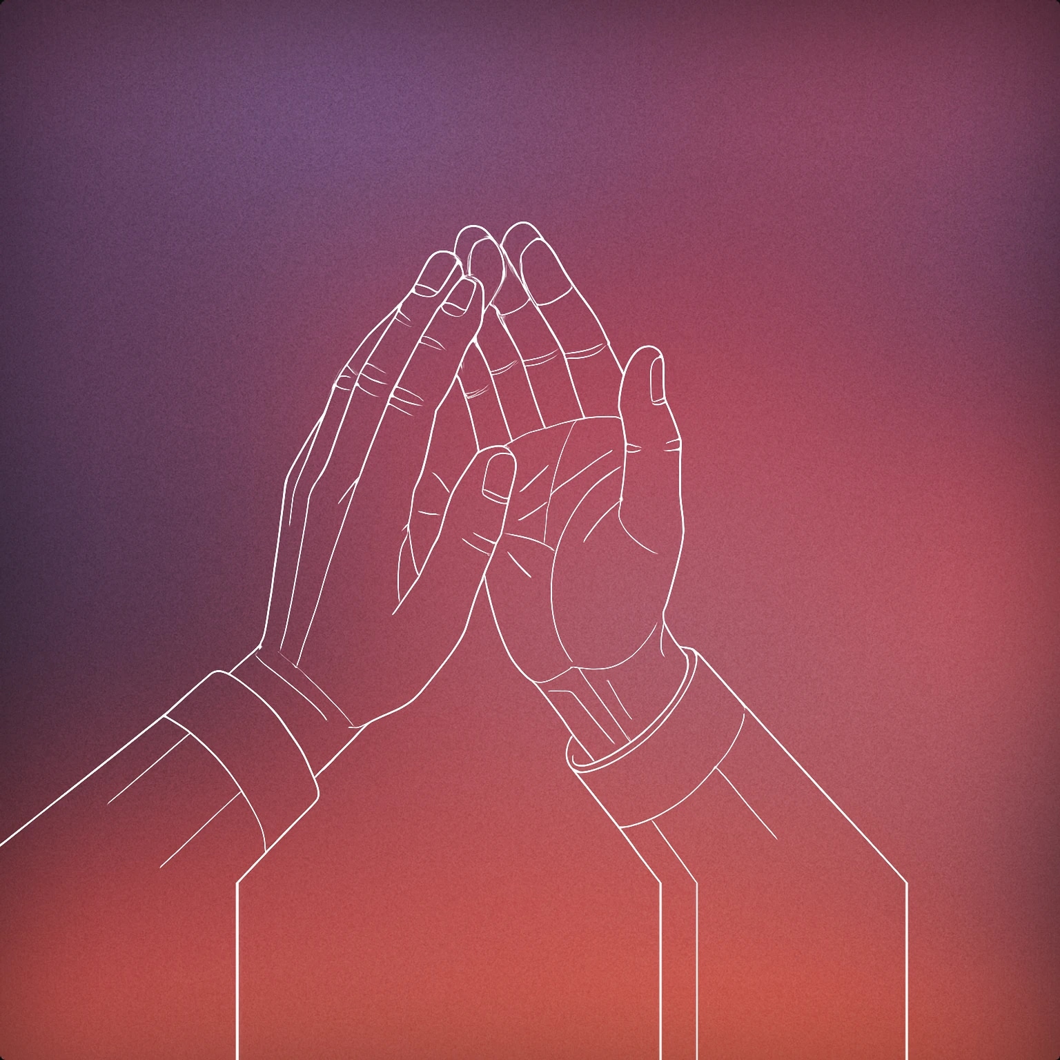 Cover of two stylized hands meeting at mid-clap, with subtle motion lines around the contact point for Aplausos sound effects