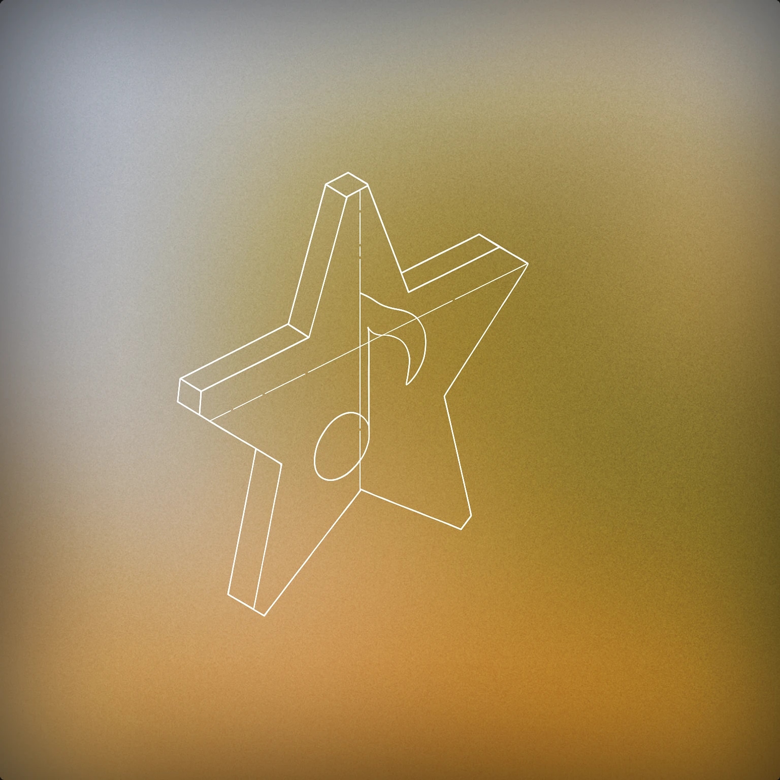 Cover of A stylized, single five-pointed star with a subtle central cutout shaped like a music note for Stars sound effects