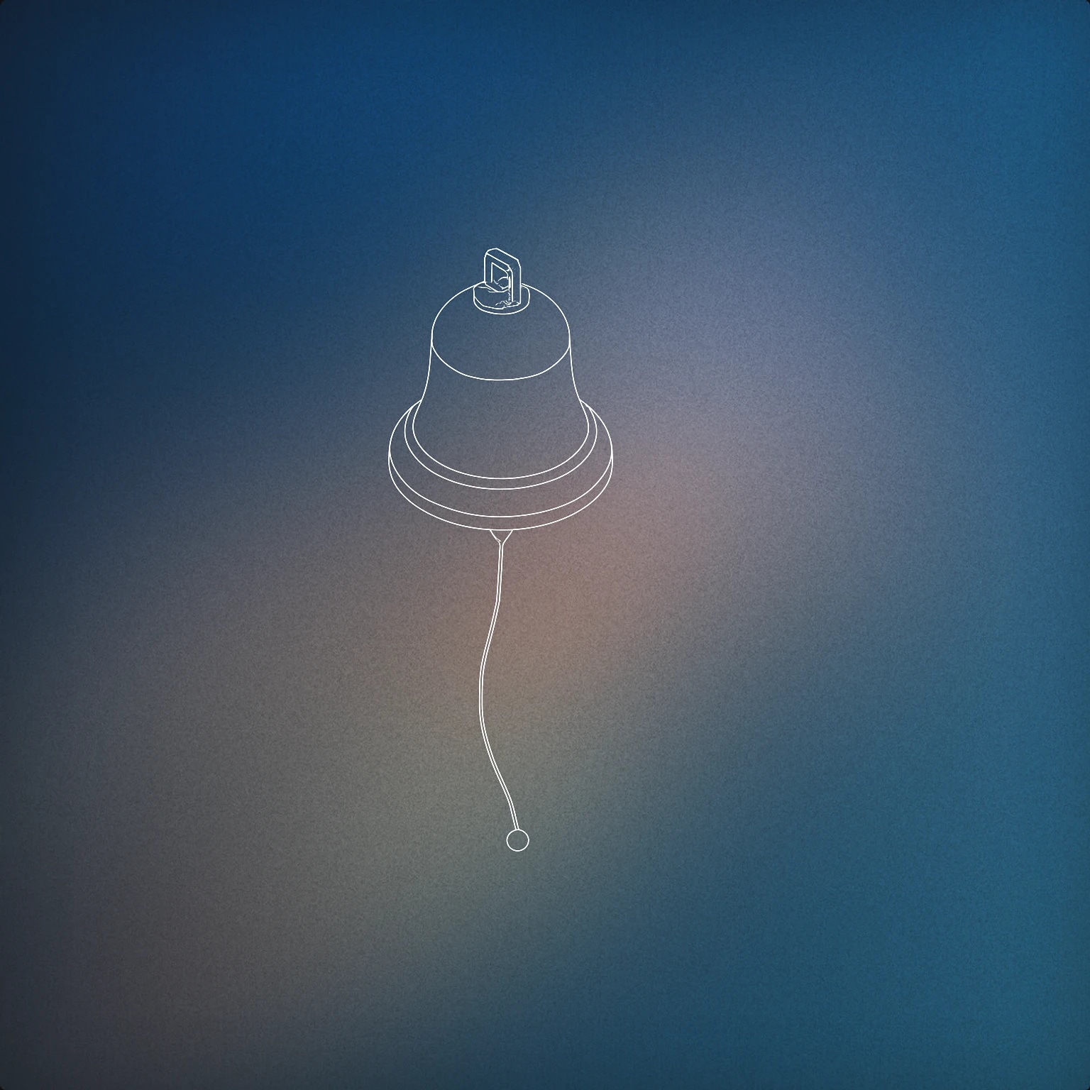 Cover of A delicate, suspended bell with a thin pull cord gently curving below it for Soft Chime sound effects