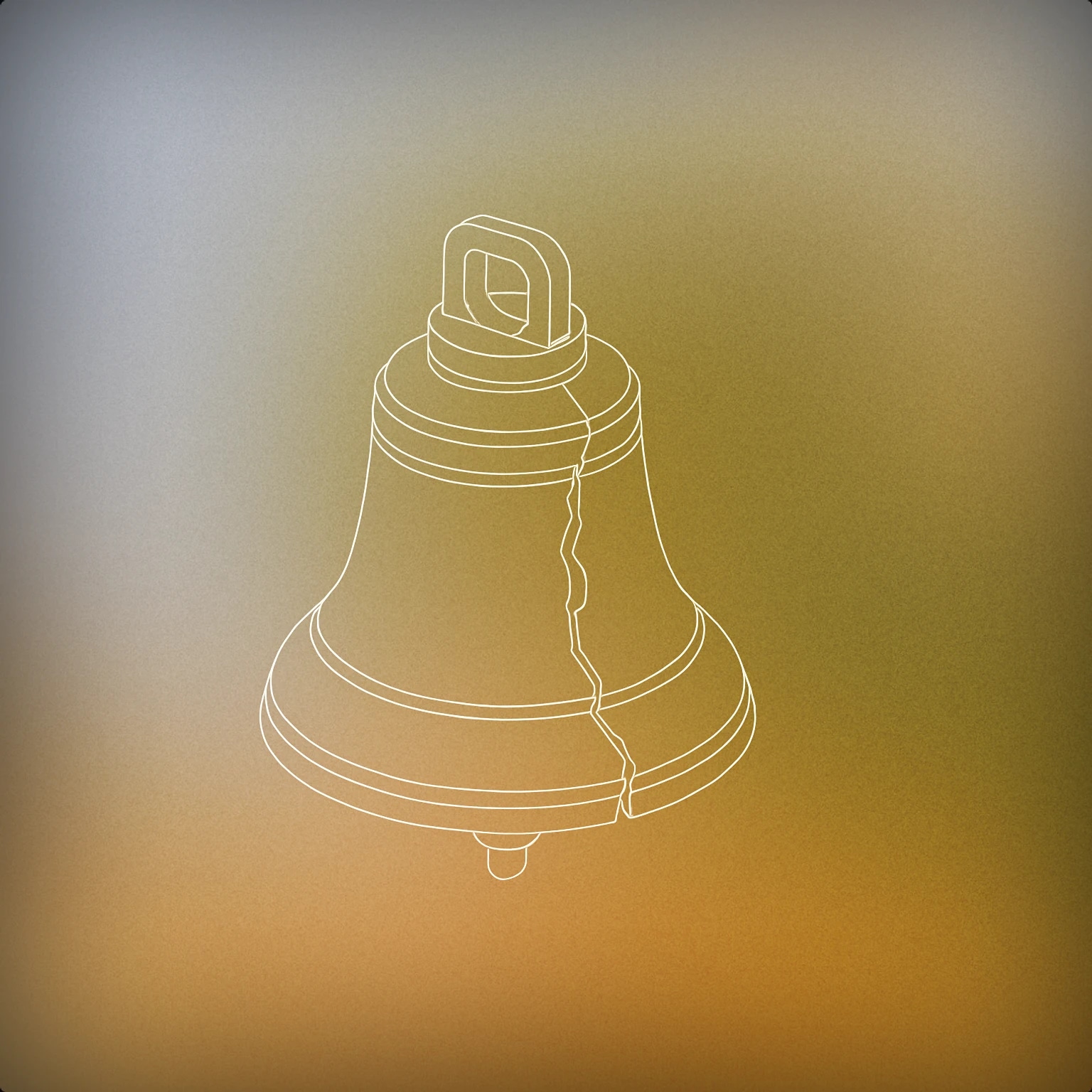 Cover of A silent, cracked bell with a visible fracture running through its body for Death sound effects