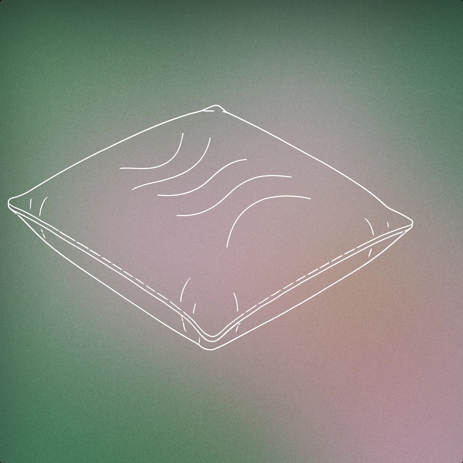 Cover of A gently pressed pillow with a subtle, rounded waveform pattern on its surface for Soft sound effects