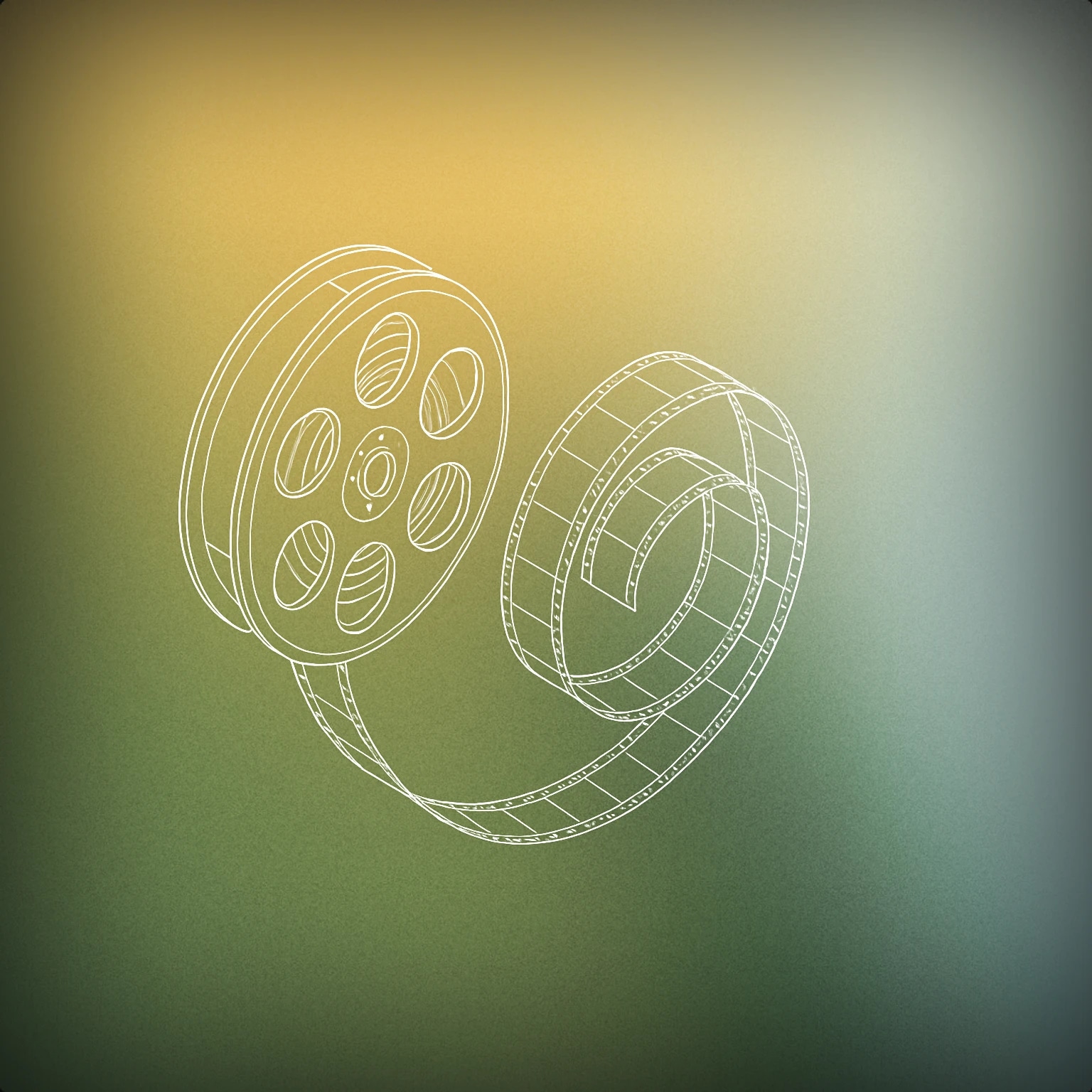 Cover of Film reel with a stylized spiral tape for Reel sound effects