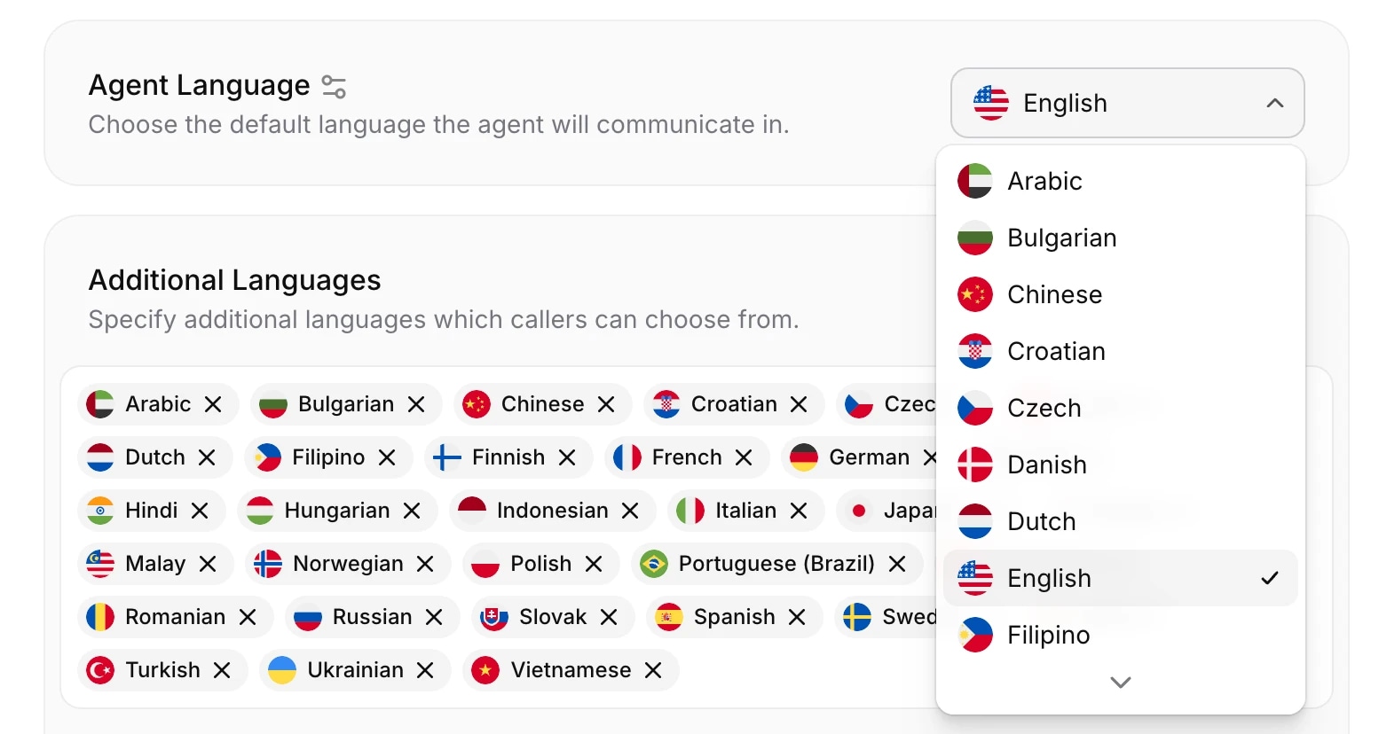 Language Control
