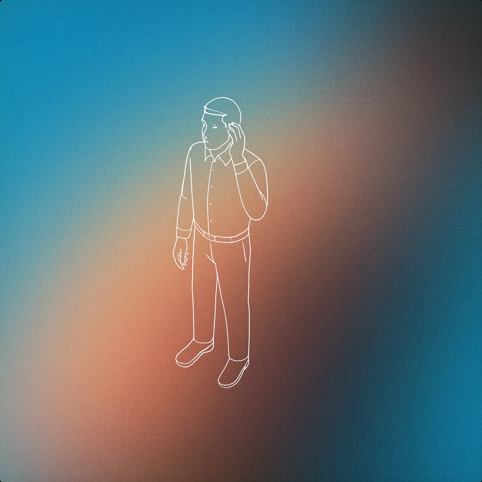 Cover of A person standing with one hand raised to their ear for Man sound effects