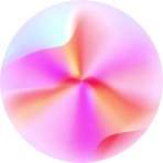 Colorful, swirling abstract pattern in a circular shape.