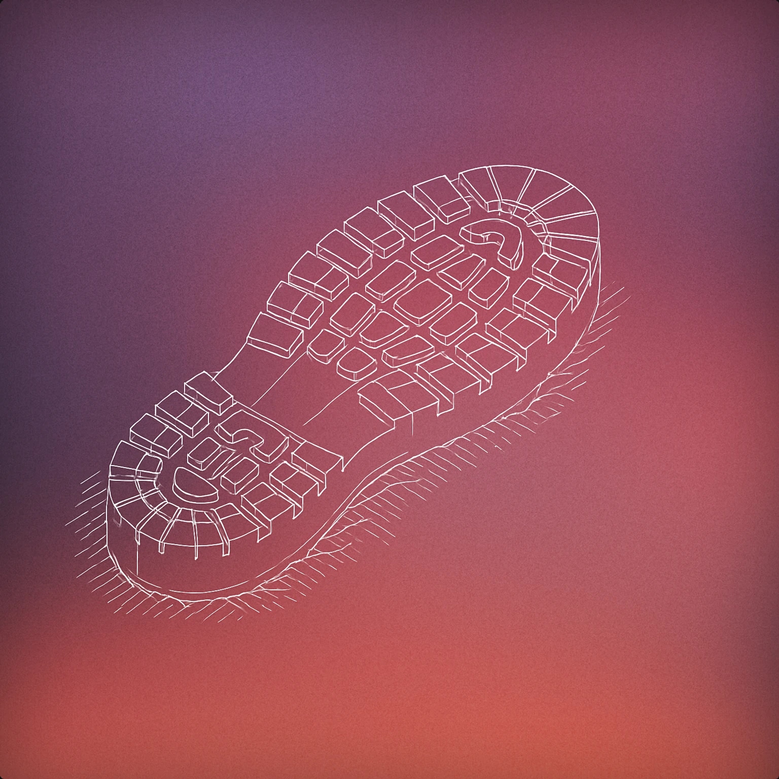 Cover of A large, detailed boot print pressed into the ground, with deep indentations for Heavy Footsteps sound effects