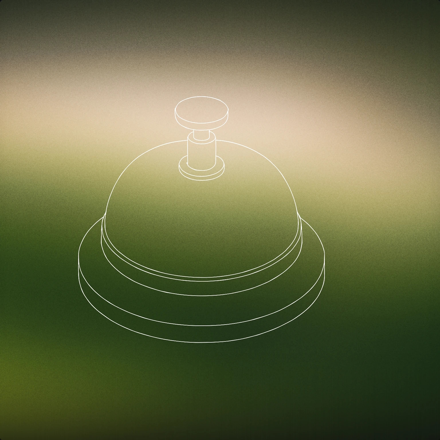 Cover of classic service bell with a raised button on top for Bell Ding sound effects