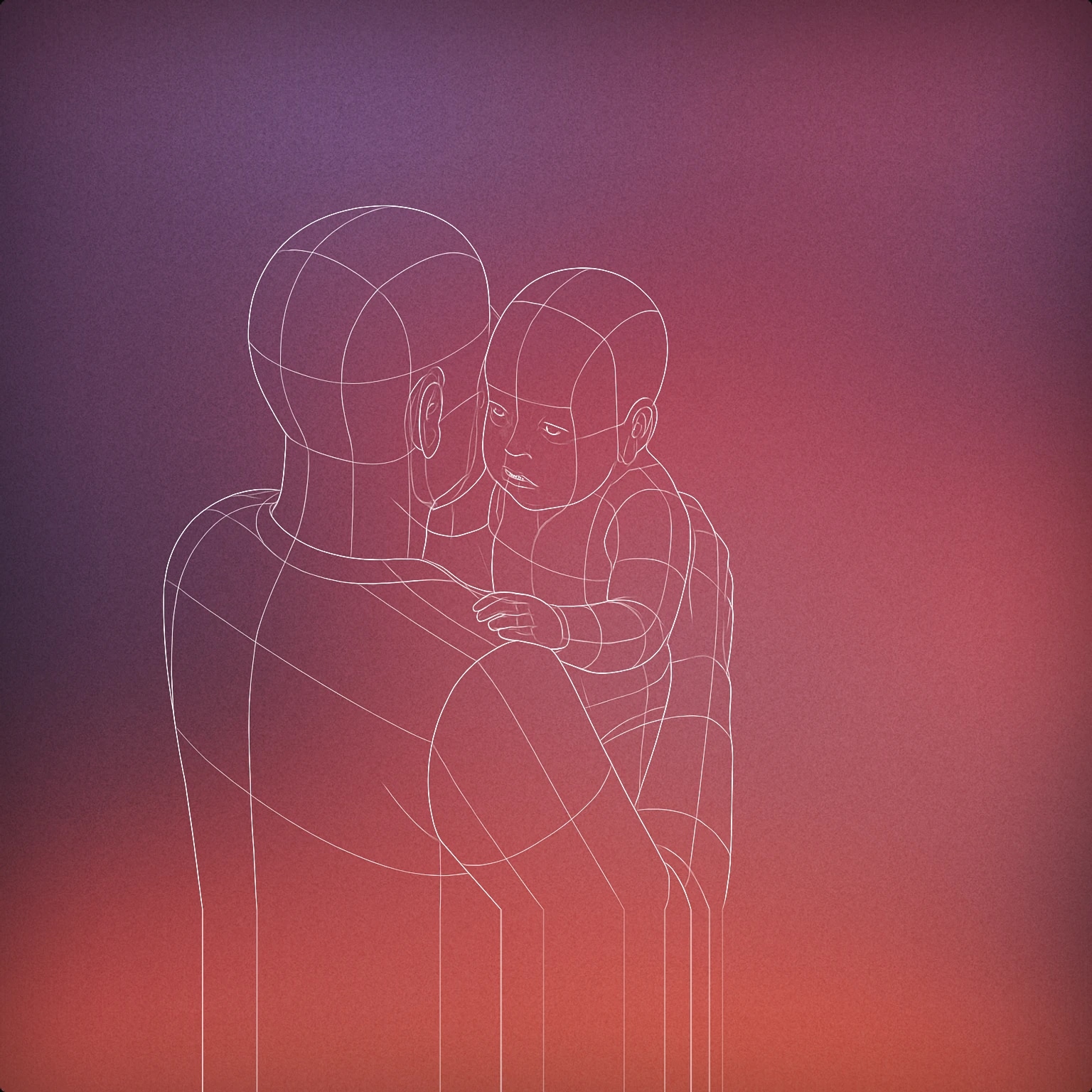 Cover of a parent gently holding a baby upright against their shoulder for Baby Burping sound effects