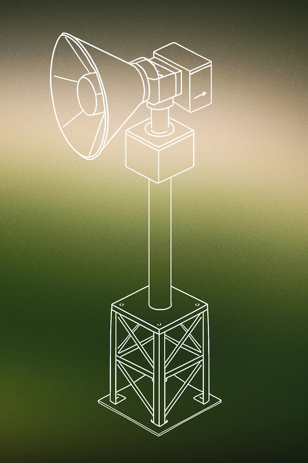 Cover of rotating tornado siren tower for Tornado Warning sound effects
