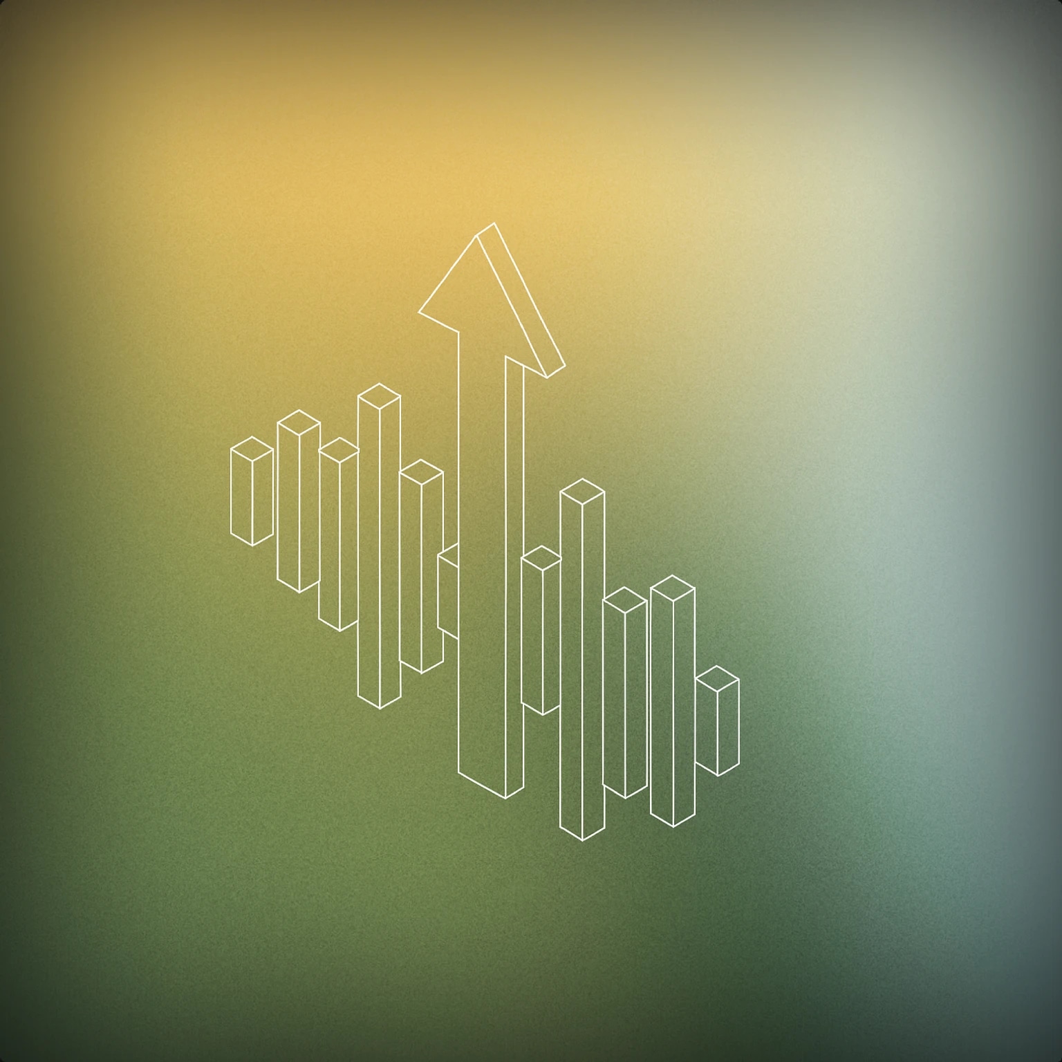 Cover of an upward-pointing arrow emerging from a stylized soundwave for Motivation sound effects