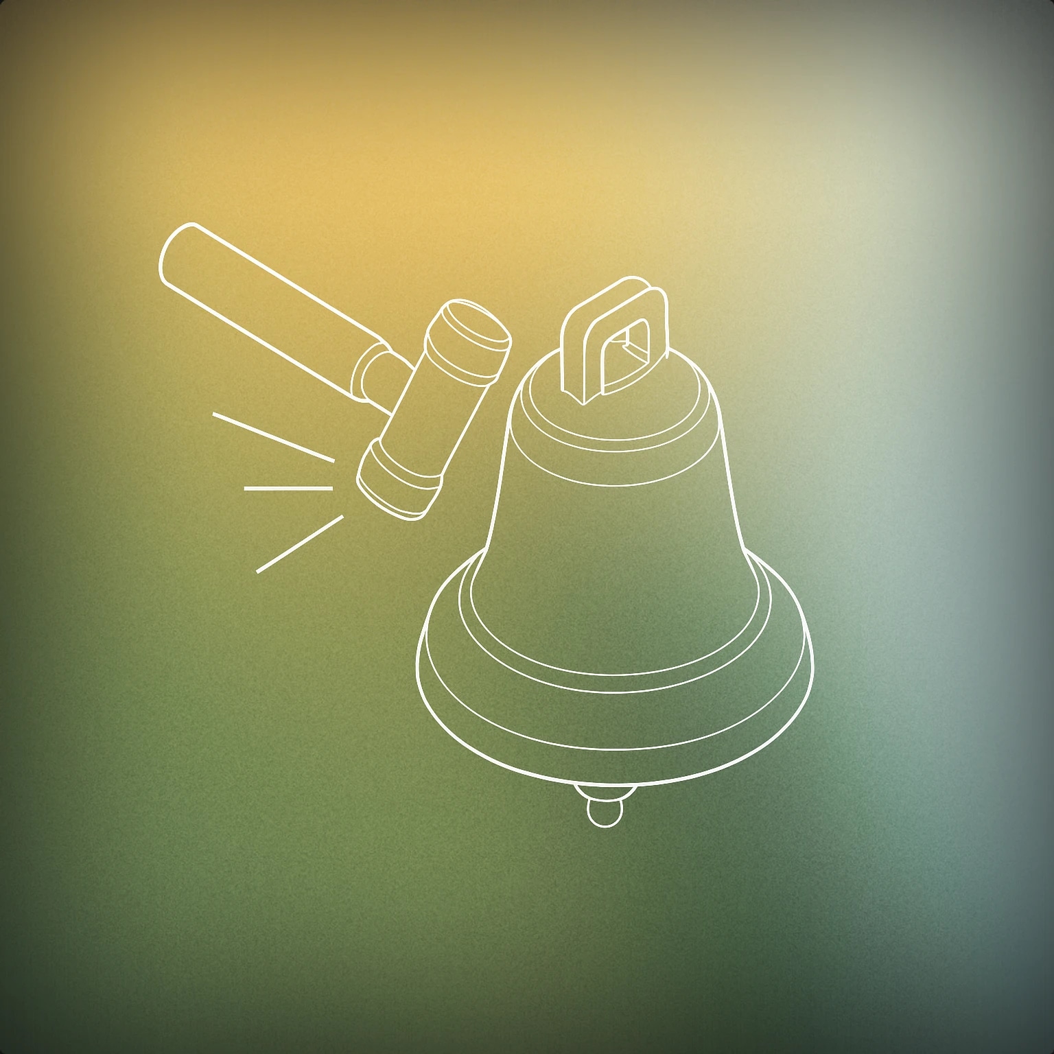 Cover of a cartoonish mallet striking a simple bell for Bonk sound effects