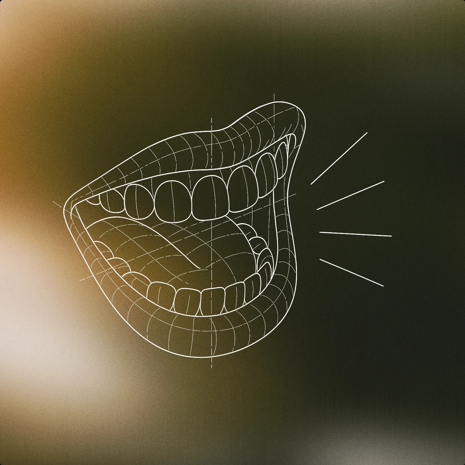 Cover of A laughing mouth with sound lines emanating from it for Funny sound effects