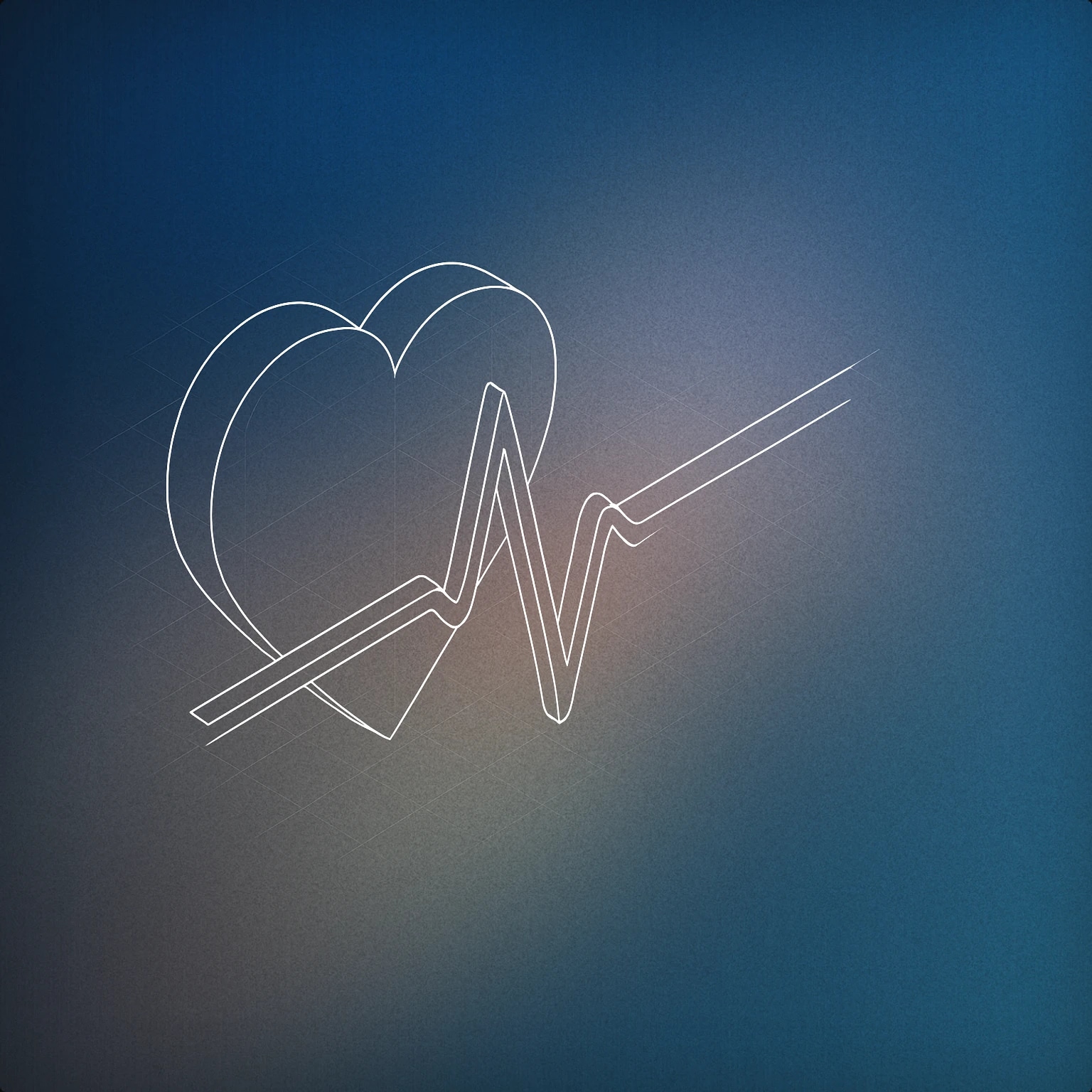 Cover of stylized heart with a single bold rhythmic line pulsing outward from its center for Latido sound effects