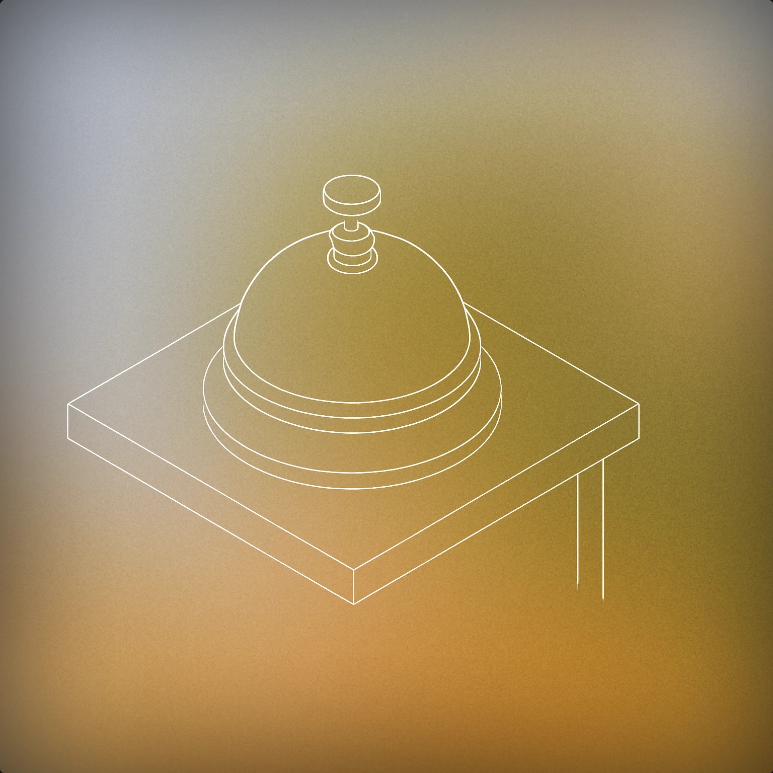 Cover of Minimalistic dining bell on a table for Restaurant sound effects