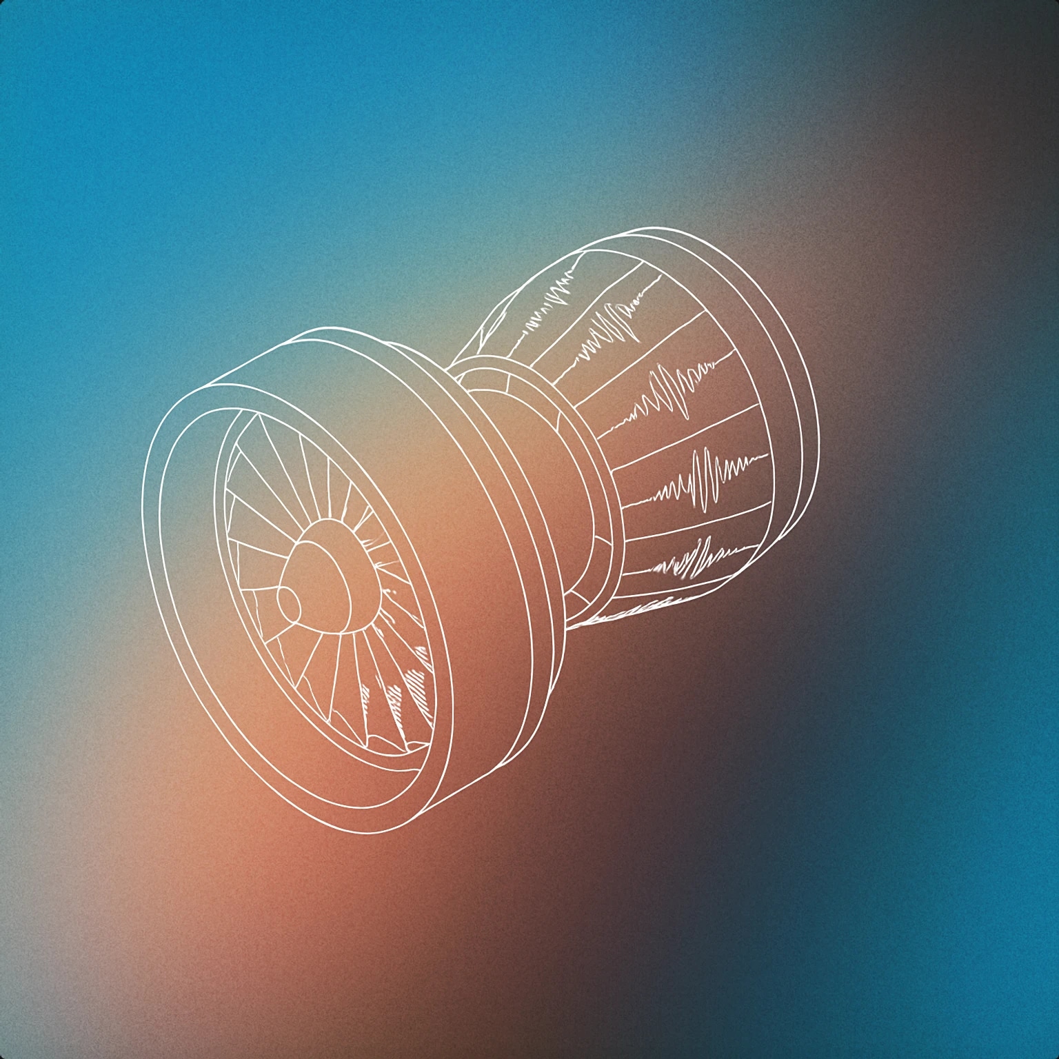 Cover of A stylized turbine with integrated soundwave patterns etched along its blades for Turbo sound effects