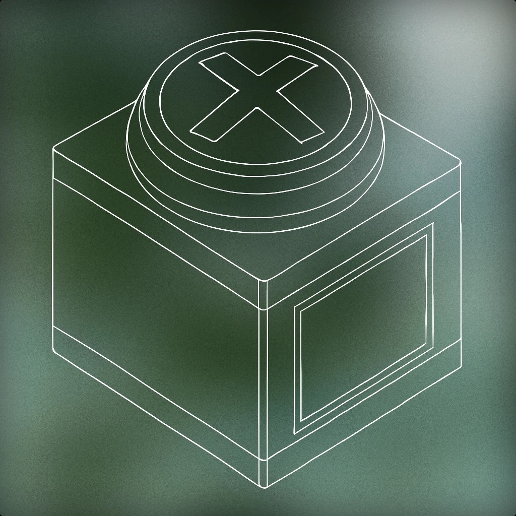 Cover of large game show buzzer with a prominent 'X' symbol on top for Wrong Buzzer sound effects