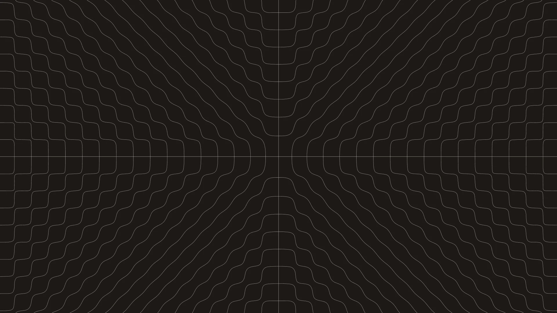 Black square with some squiggly lines.