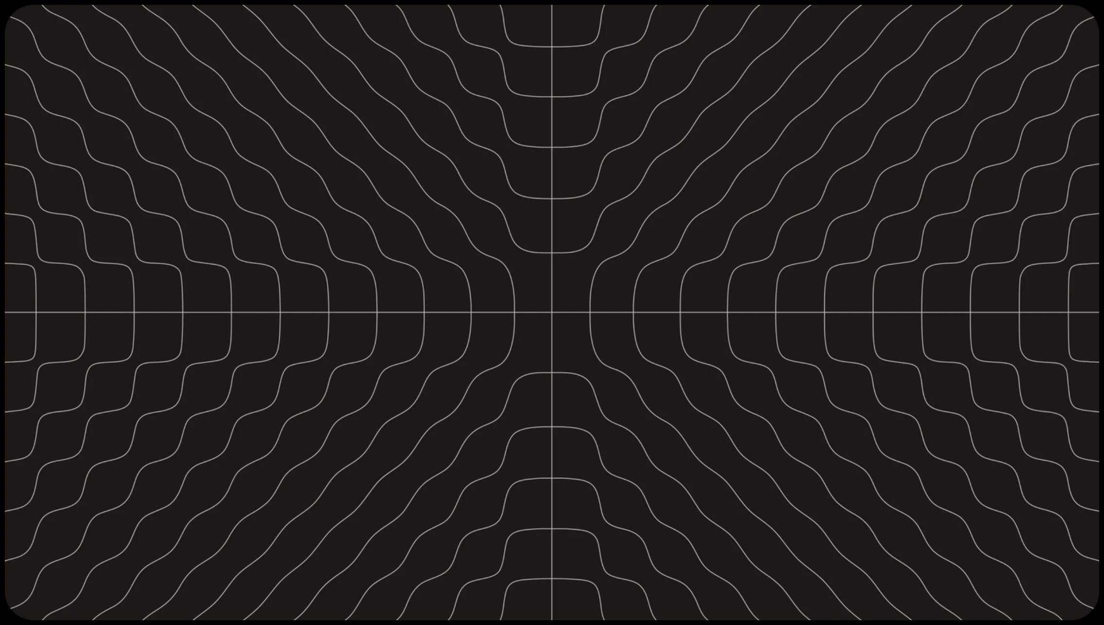 Black square with some squiggly lines.