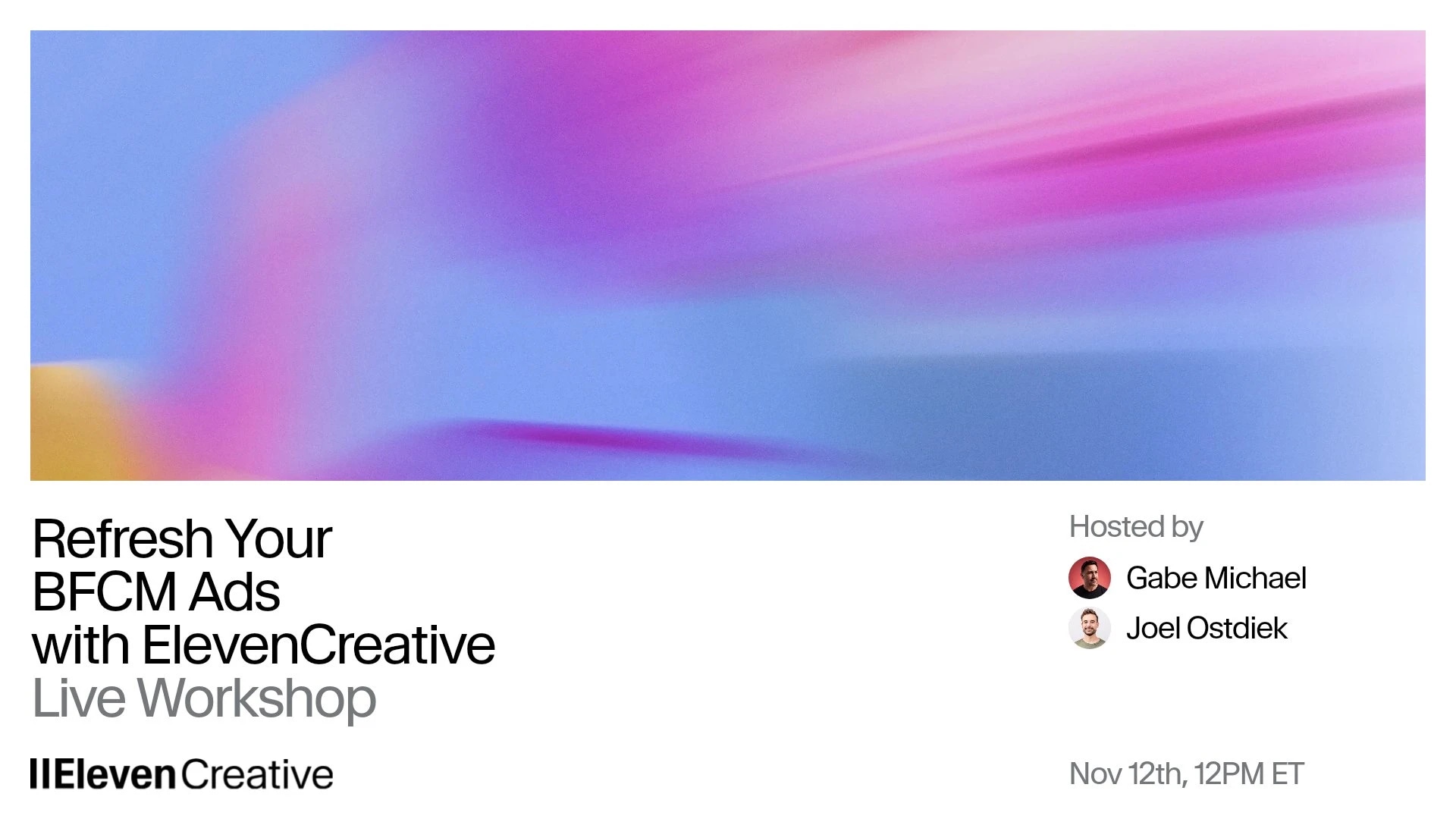 BFCM Ad Creative Webinar Cover Image