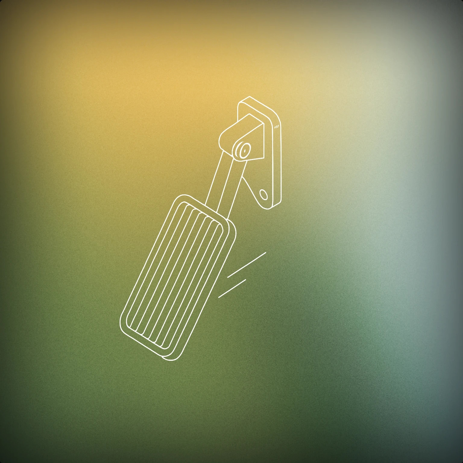 Cover of A stylized car pedal pressed down with subtle motion lines for Car Break sound effects