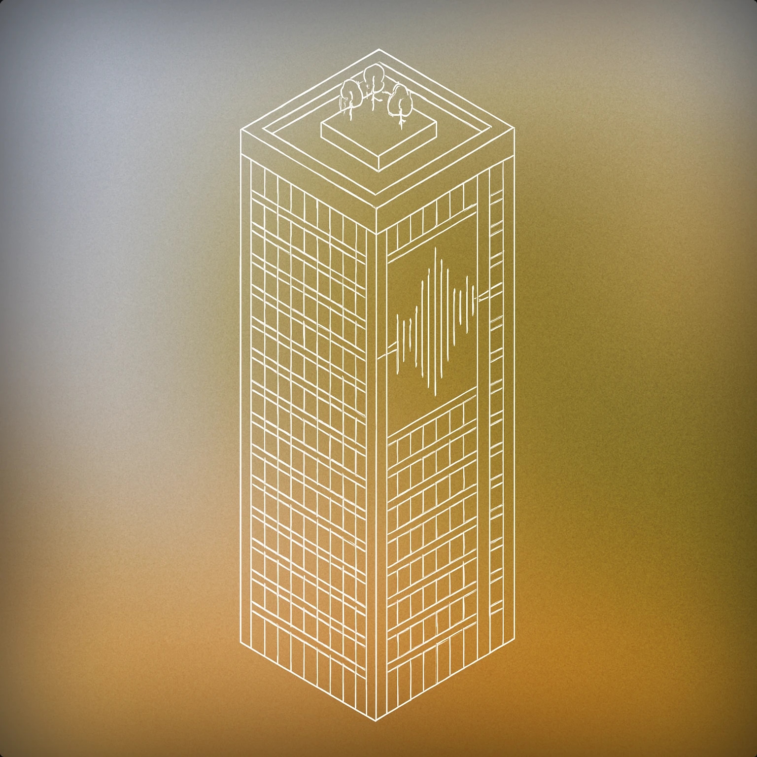 Cover of A high-rise building with a small rooftop garden and a stylized soundwave pattern subtly wrapping around its façade for City Ambience sound effects