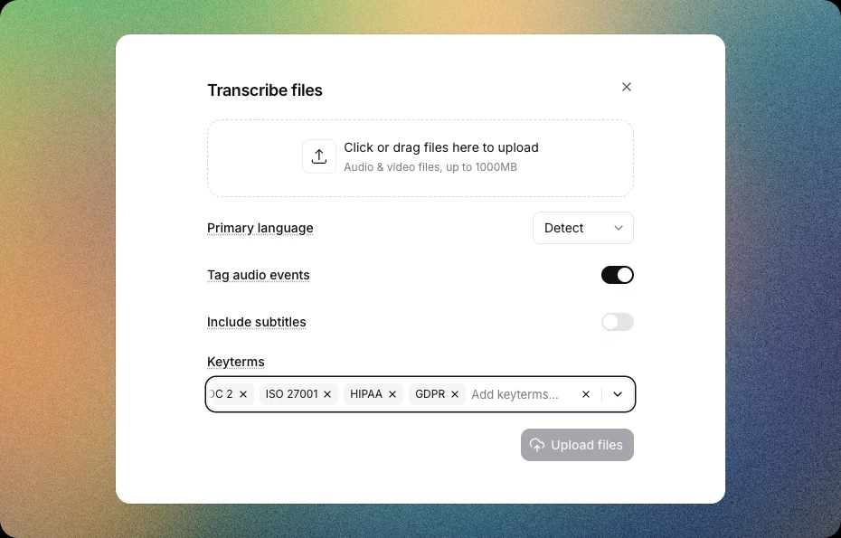 Scribe v2 keyterm prompting
