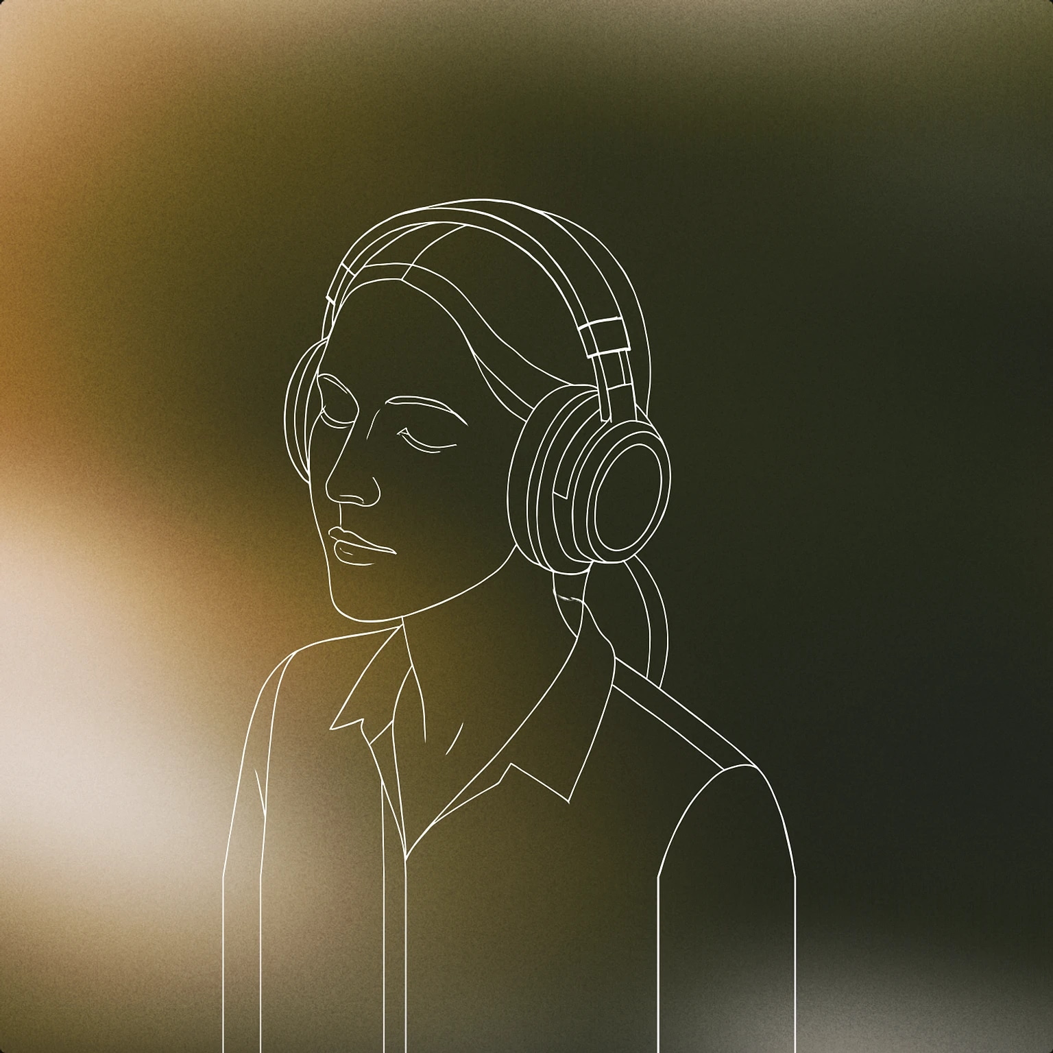 Cover of A woman wearing large over-ear headphones, eyes closed, slightly tilting her head as if immersed in music for Women sound effects