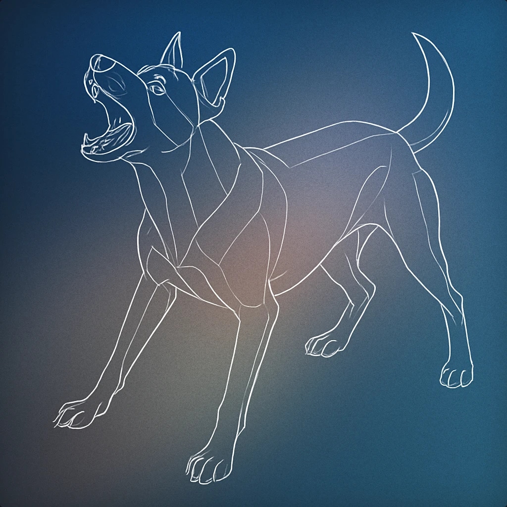 Cover of a dog with its mouth open mid-bark, shown in a dynamic pose for Dog Bark sound effects