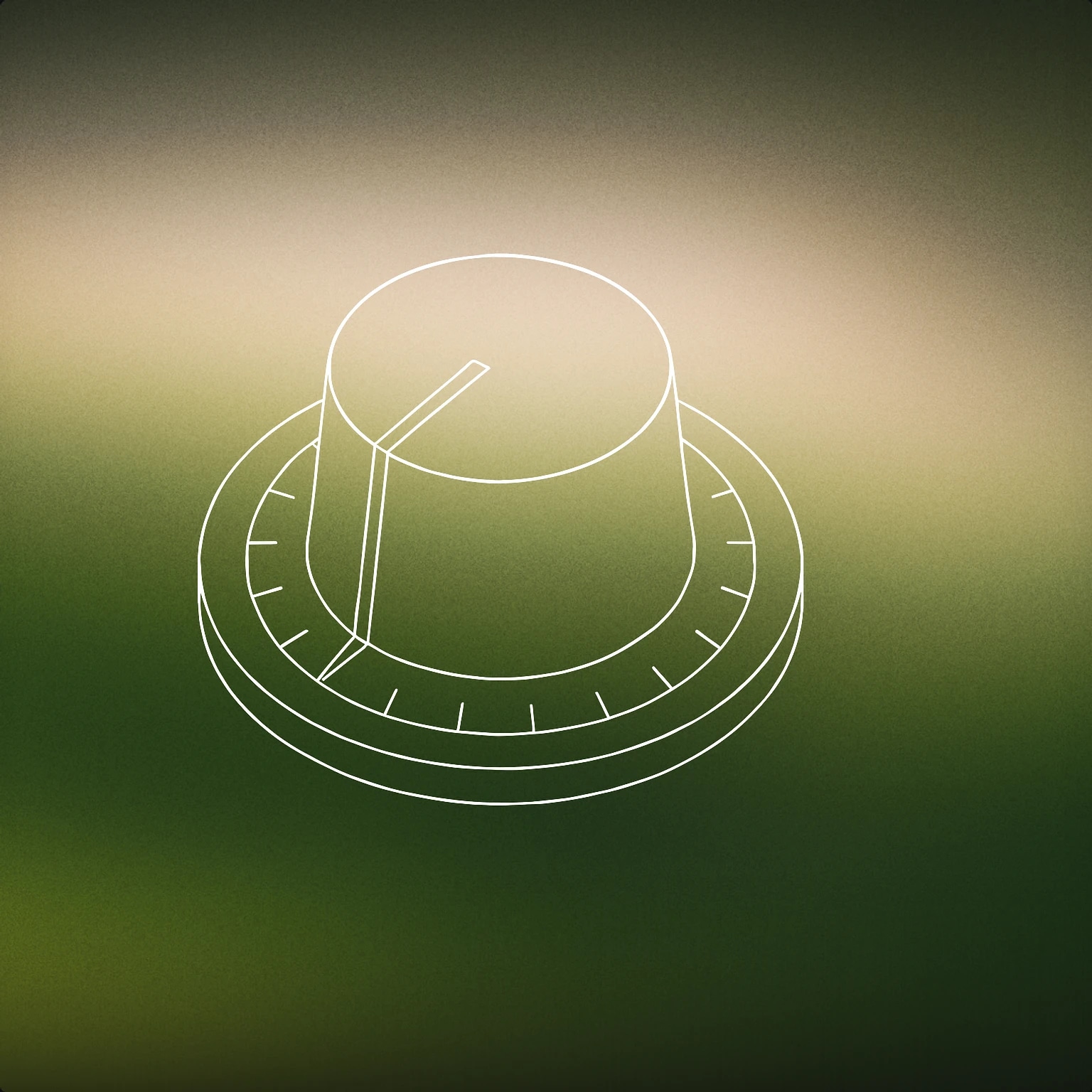 Cover of A classic rotary volume control knob with a single engraved pointer and subtle tick marks around its edge for Dial sound effects