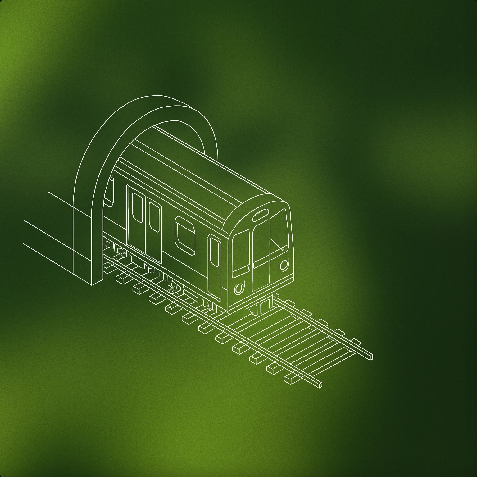 Cover of A subway train emerging from a tunnel for City Sounds sound effects