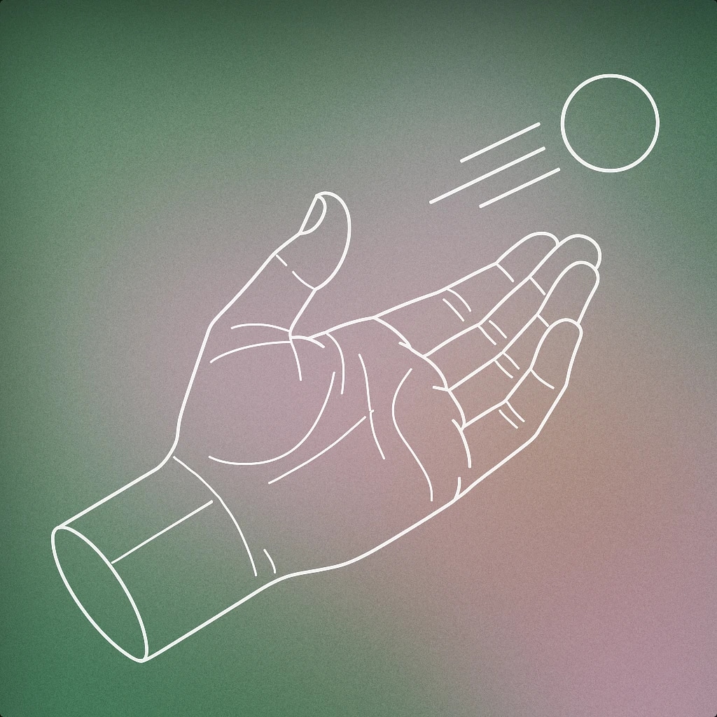 Cover of A stylized hand in mid-throw, releasing a small object with motion lines trailing behind for Yeet sound effects