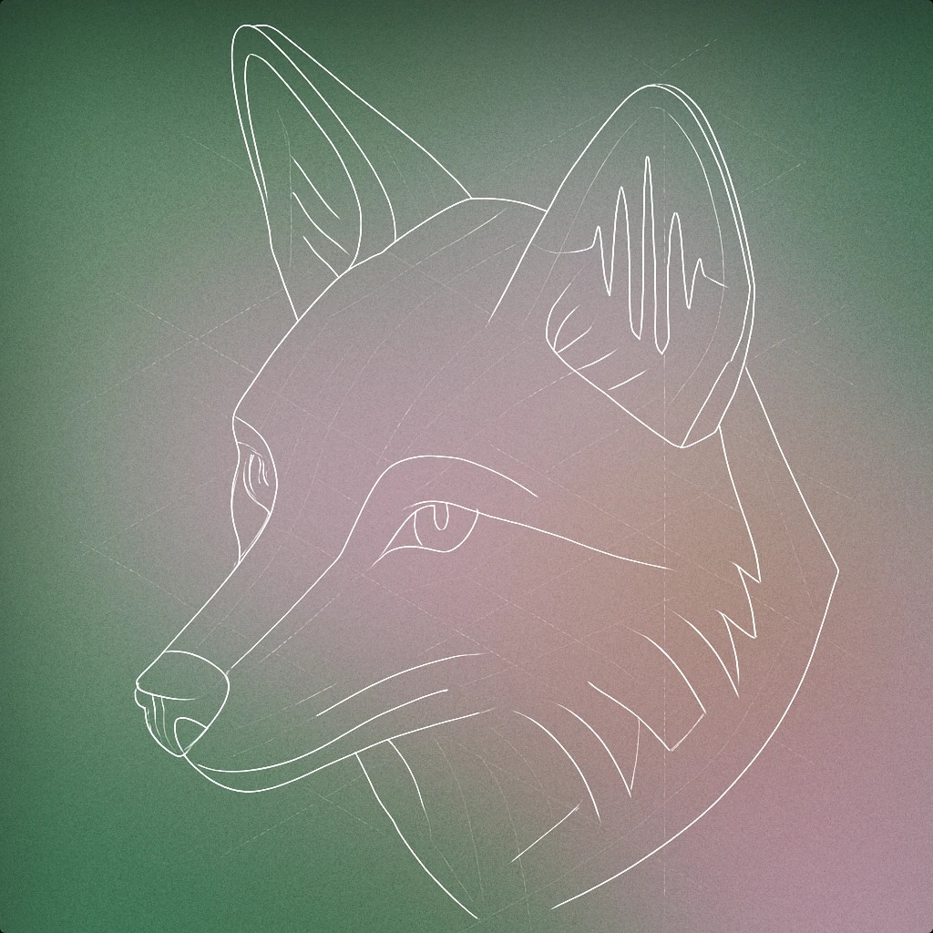Cover of A fox's head with one ear perked up and a subtle soundwave pattern integrated into the ear for Fox sound effects