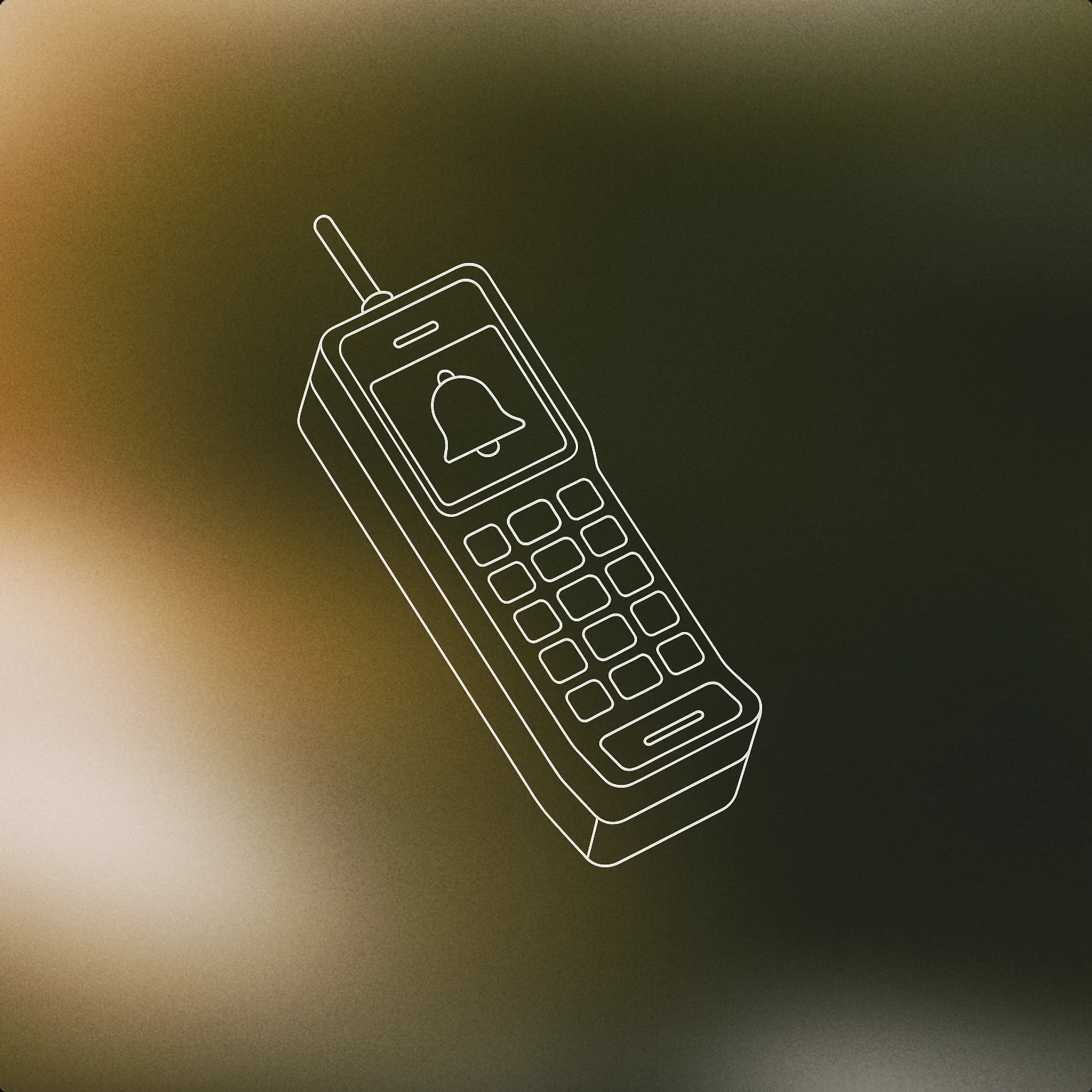 Cover of A stylized vintage mobile phone with a prominent bell icon on its screen for Ringtone sound effects