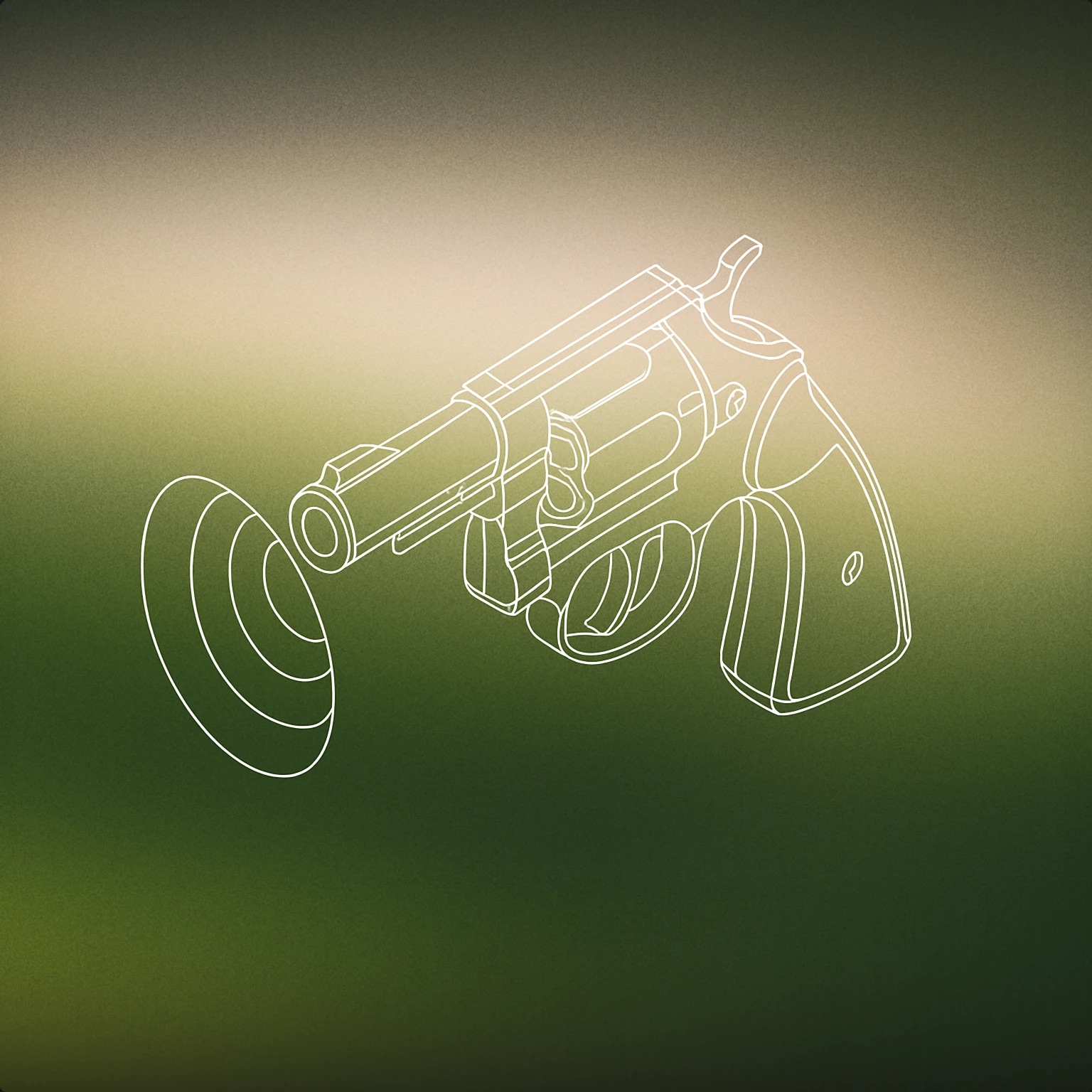 Cover of A stylized revolver muzzle with a visible sound wave emanating from the barrel opening for Gunfire sound effects