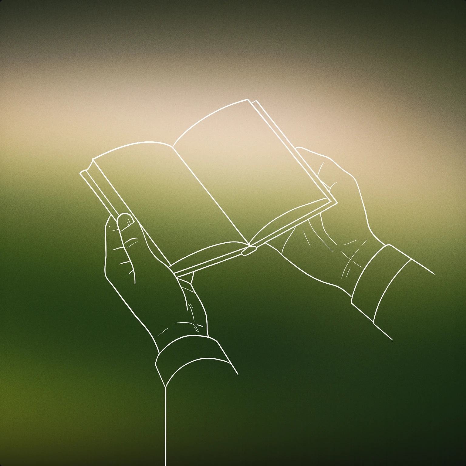 Cover of A closed hands gesture holding a simple open book for Devotional sound effects