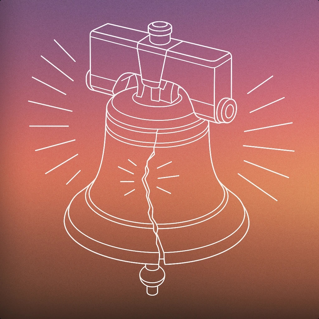 Cover of A stylized, cracked bell with sound lines radiating outward from the break for Blast sound effects