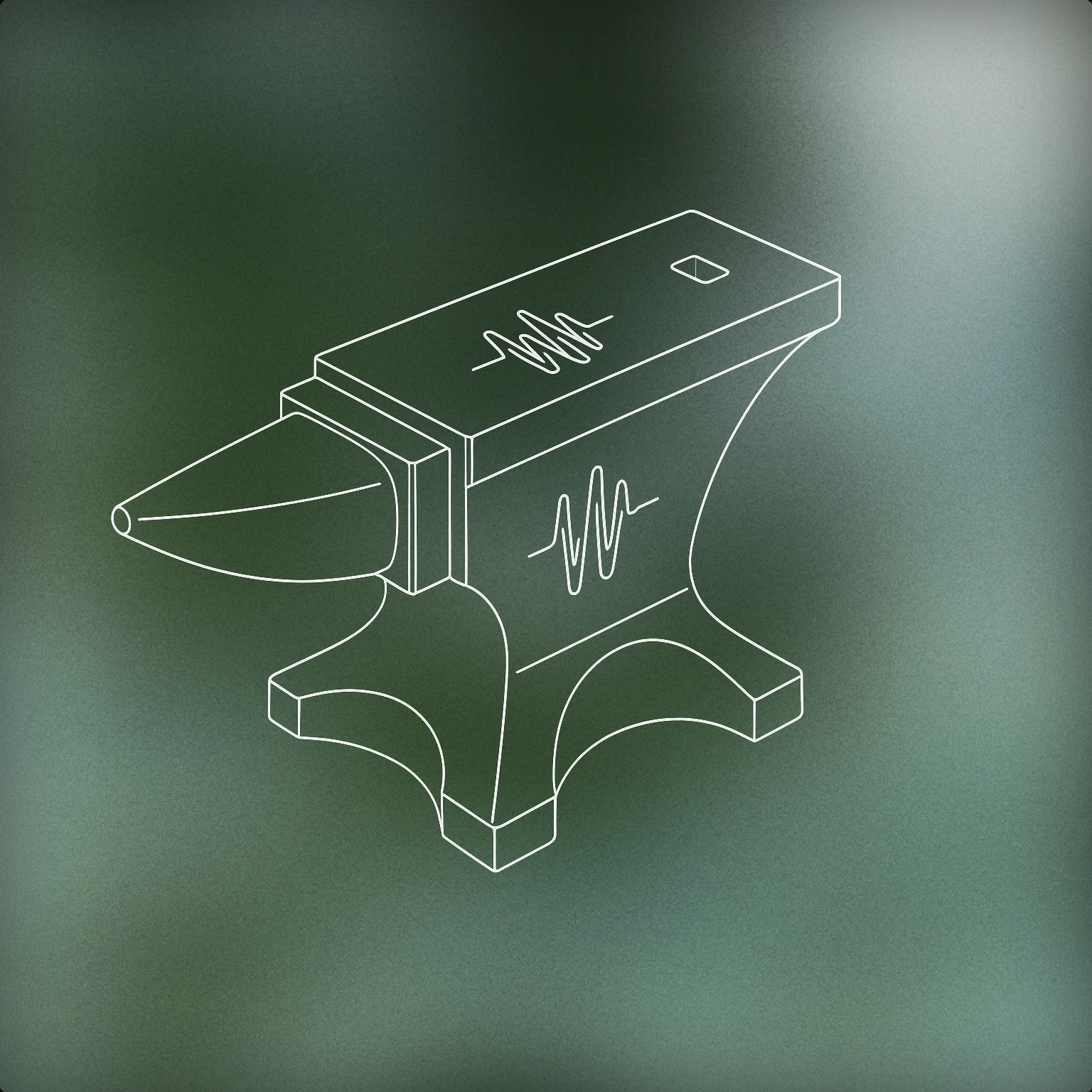 Cover of A large, solid anvil with soundwave symbols etched into its surface for Heavy sound effects